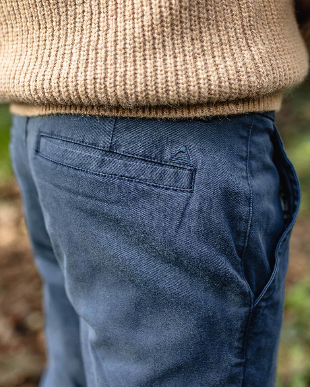 365 Organic Cotton Trouser - Dark Denim - Image 3