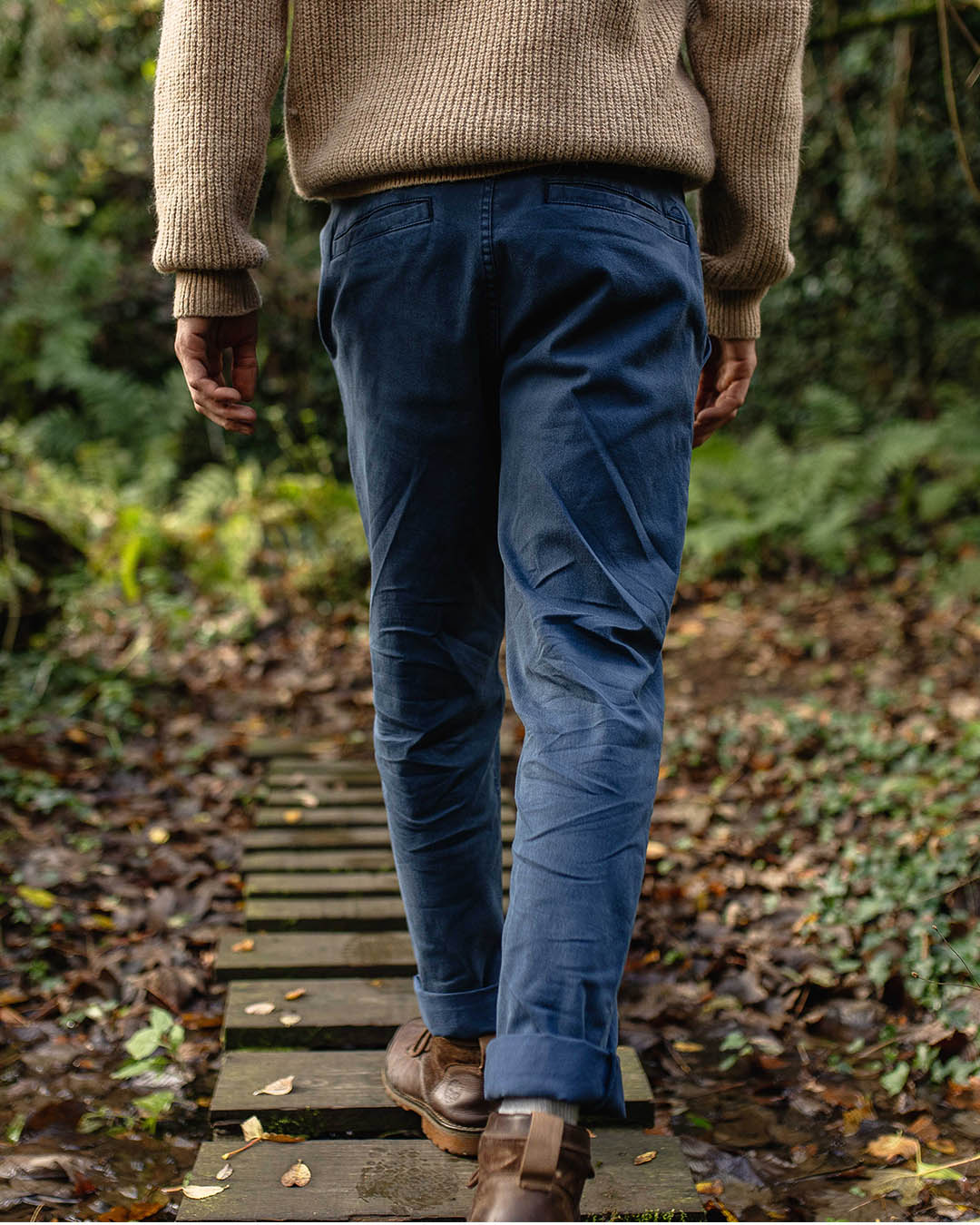 365 Organic Cotton Trouser - Dark Denim - Image 4