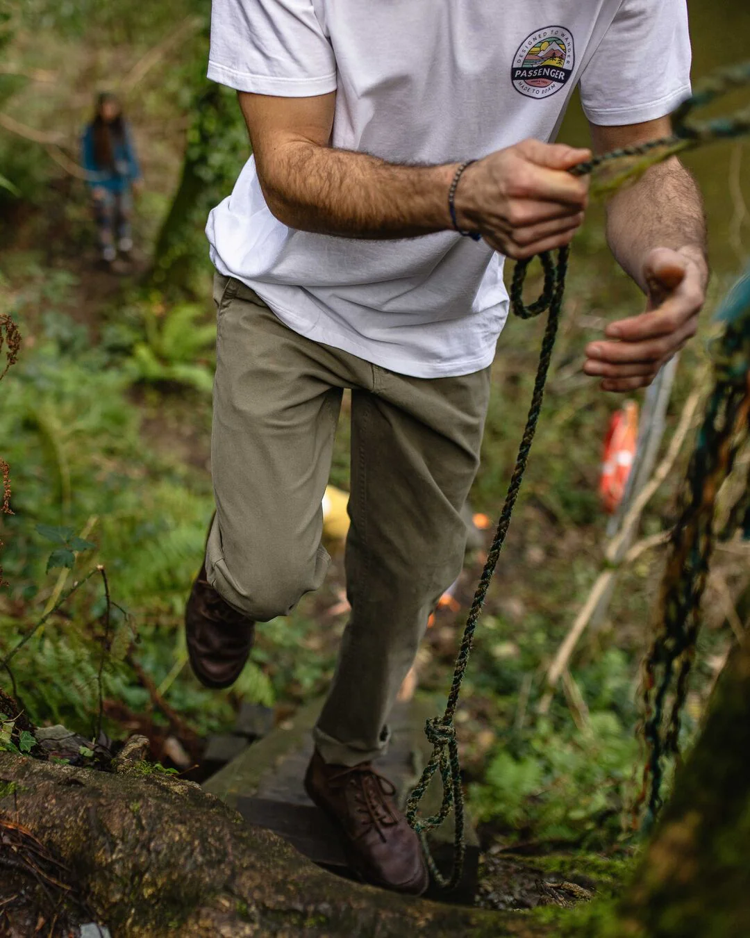 365 Organic Cotton Trouser - Dusty Olive - Image 3