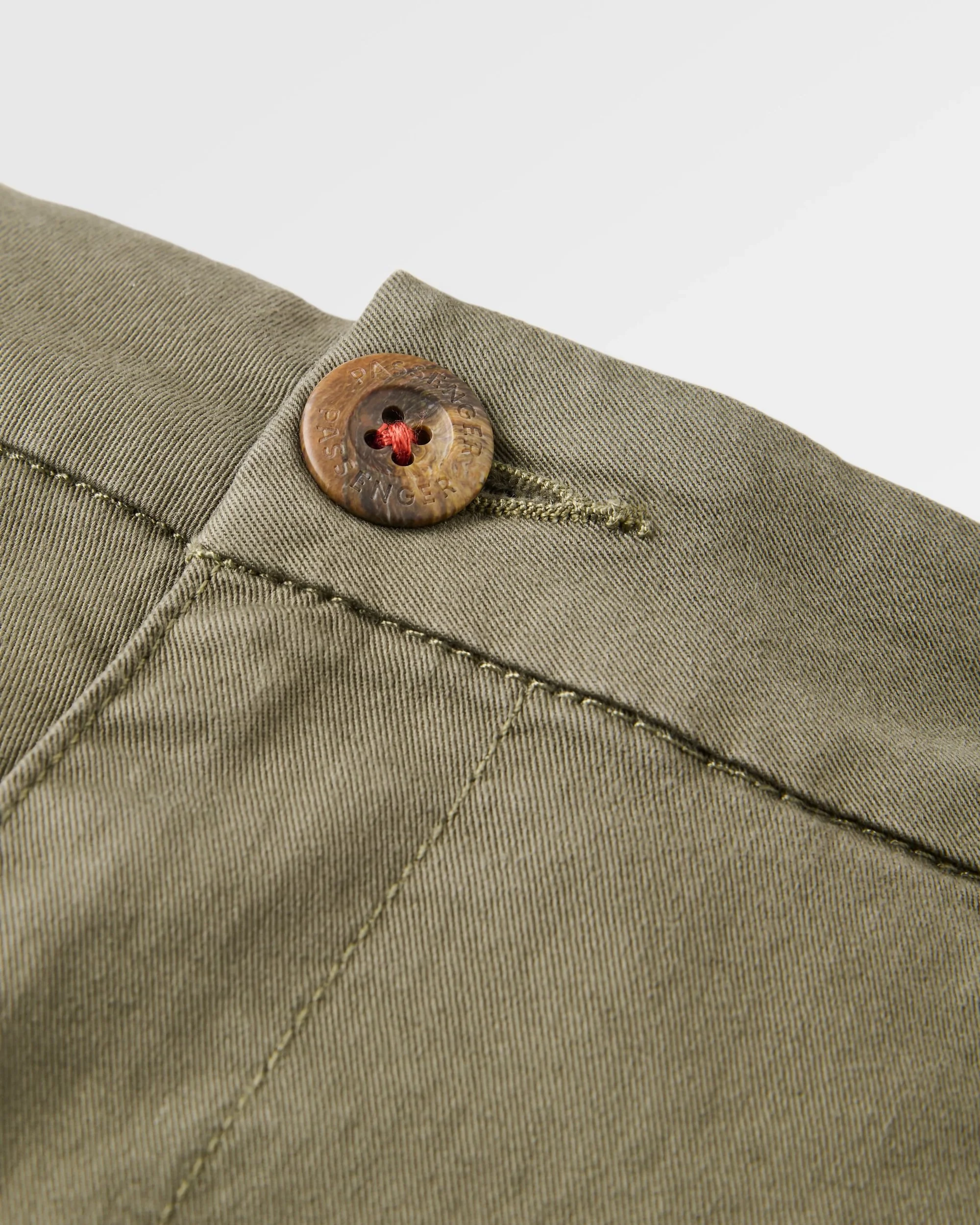 365 Cotton Trouser - Dusty Olive - Image 5