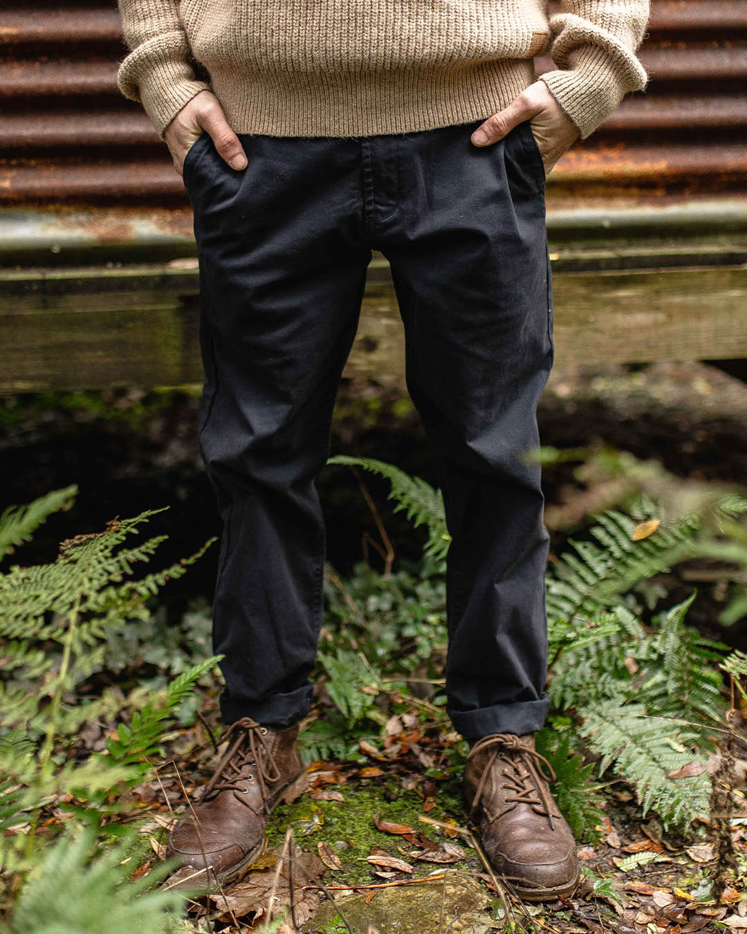 365 Organic Cotton Trouser - Faded Black - Image 6