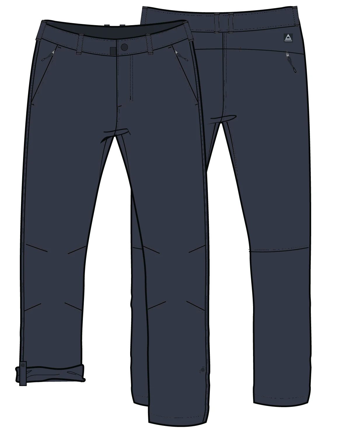 365 Trail Roll Up Trouser - Black - Image 9