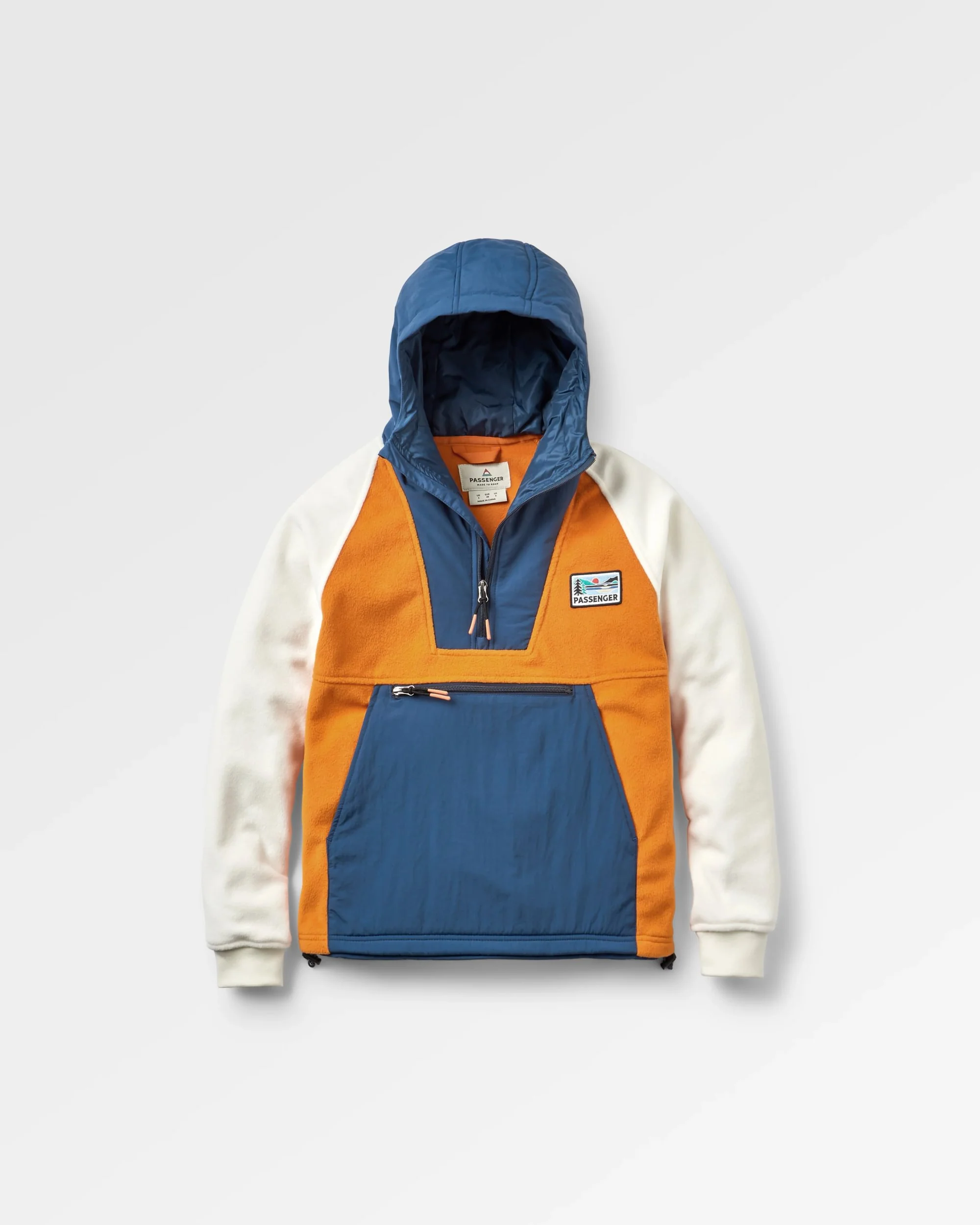 Alexander Hooded Polar Fleece - Sunrise Orange