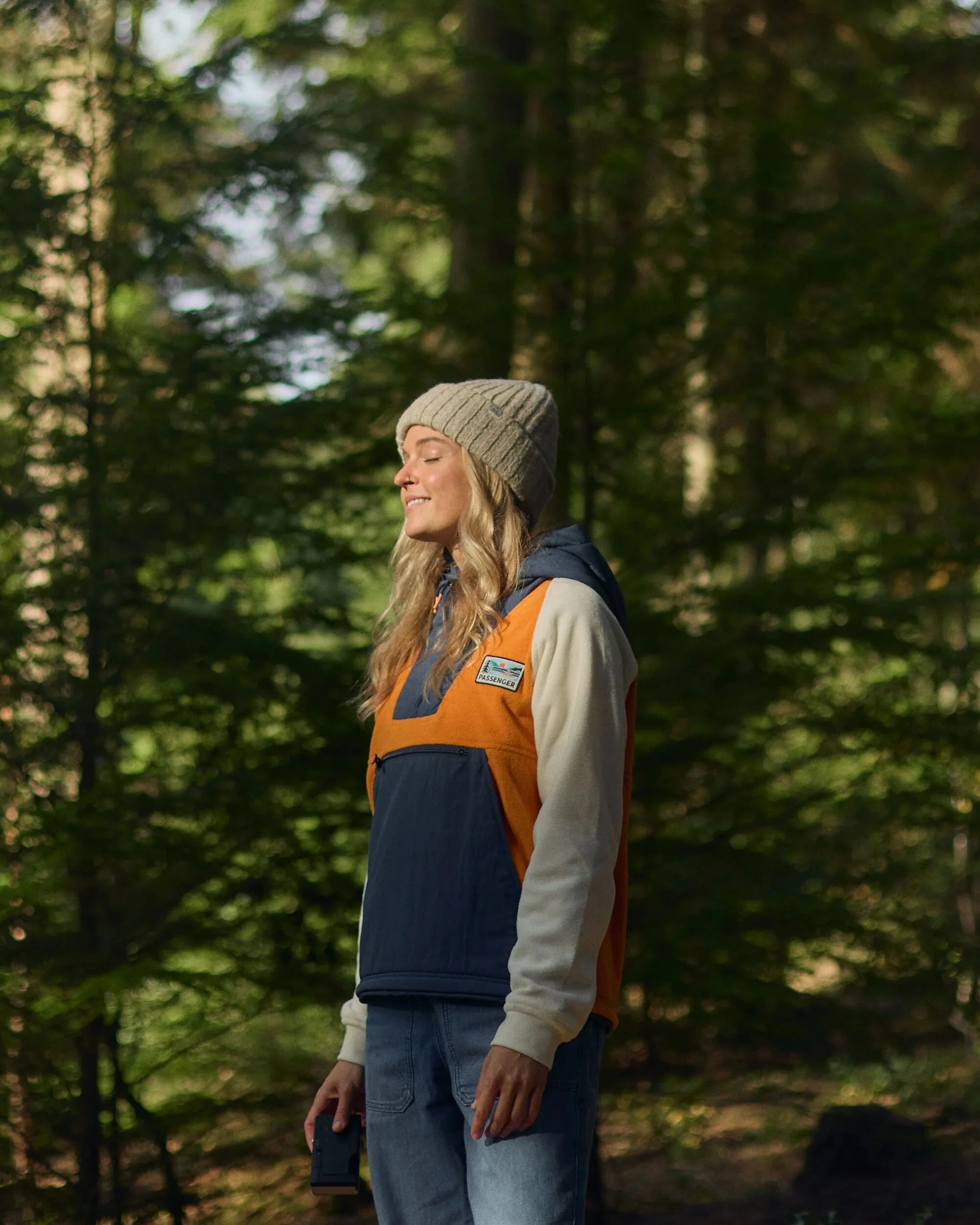 Alexander Hooded Polar Fleece - Sunrise Orange - Image 2