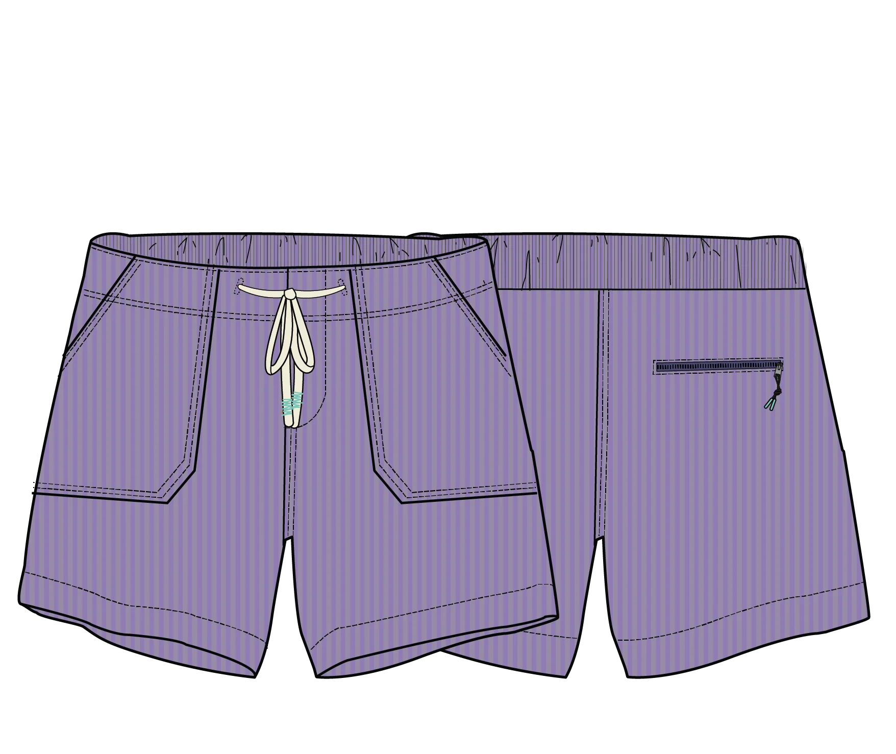 Avian Cord Short - Retro Purple - Image 12