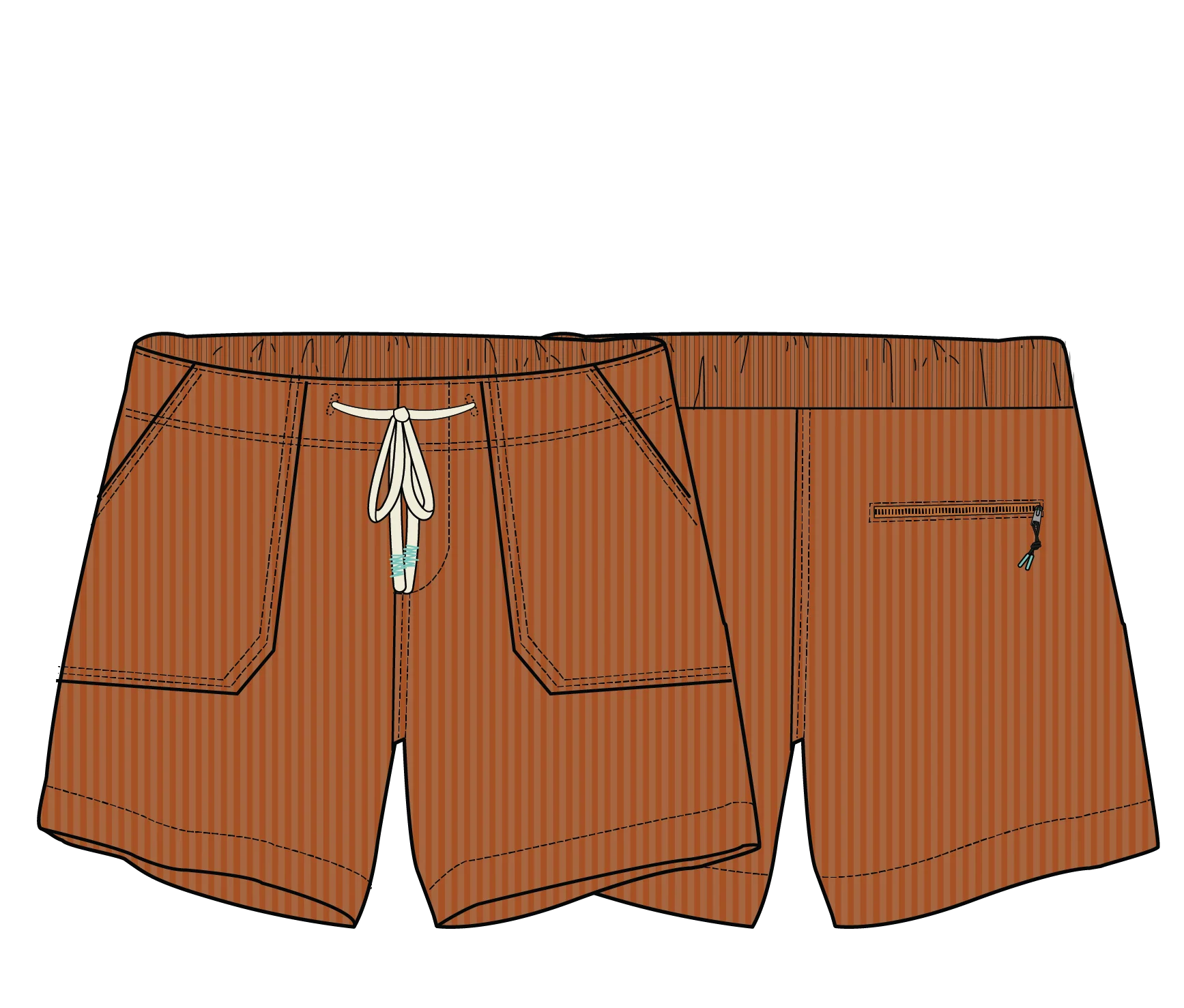 Avian Cord Short - Sunset Orange - Image 11