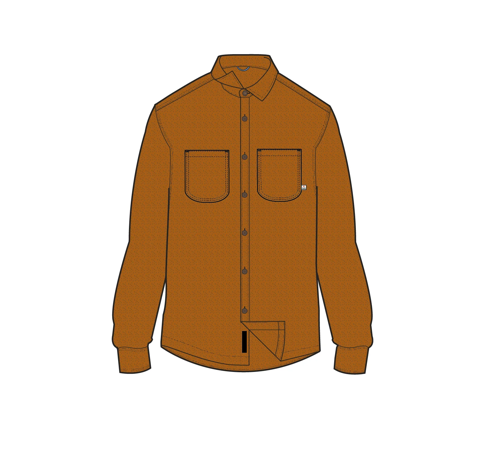 Backcountry Flannel Shirt - Retro Orange - Image 10