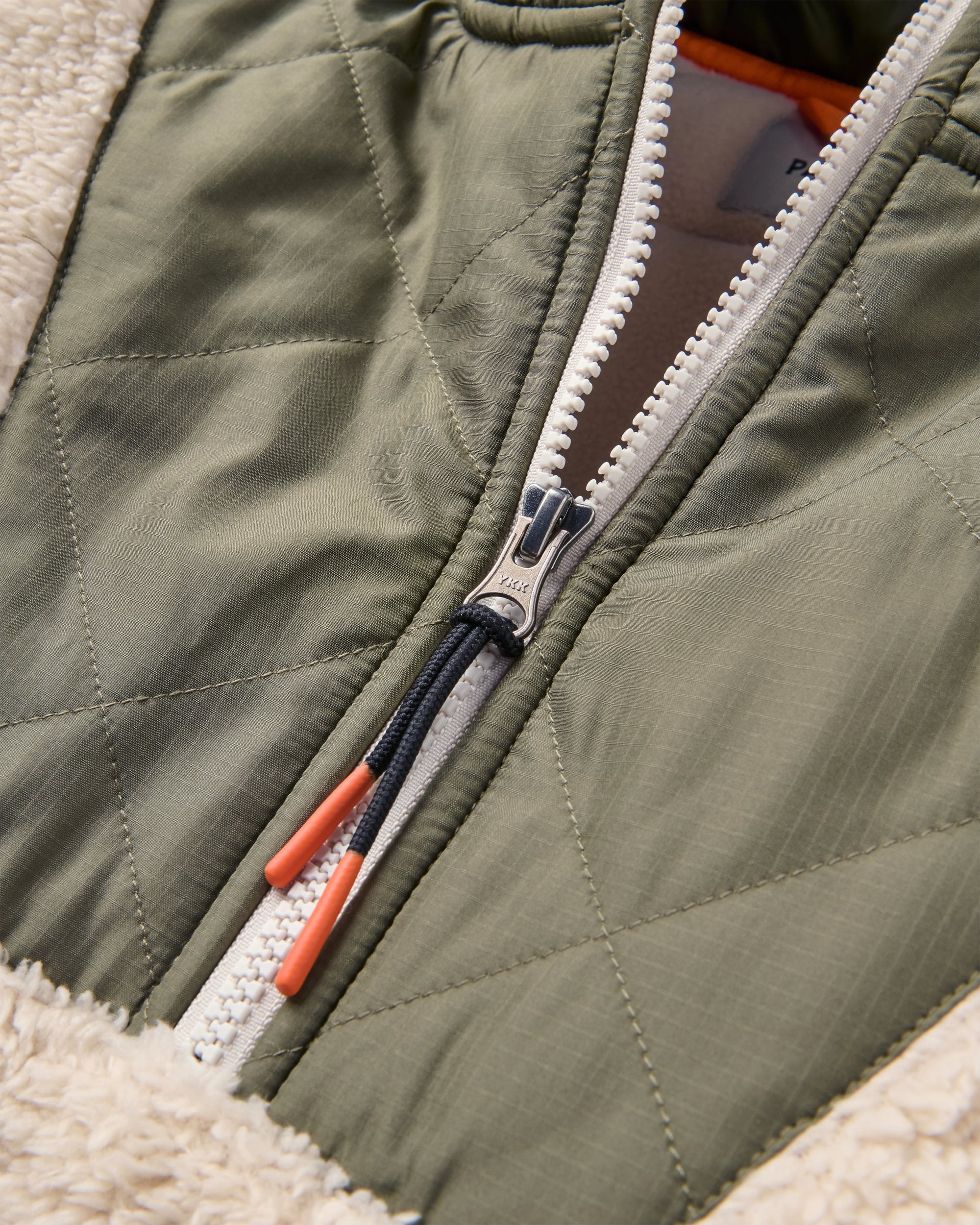 Beaumont Sherpa Hooded Fleece - Vintage White - Image 6