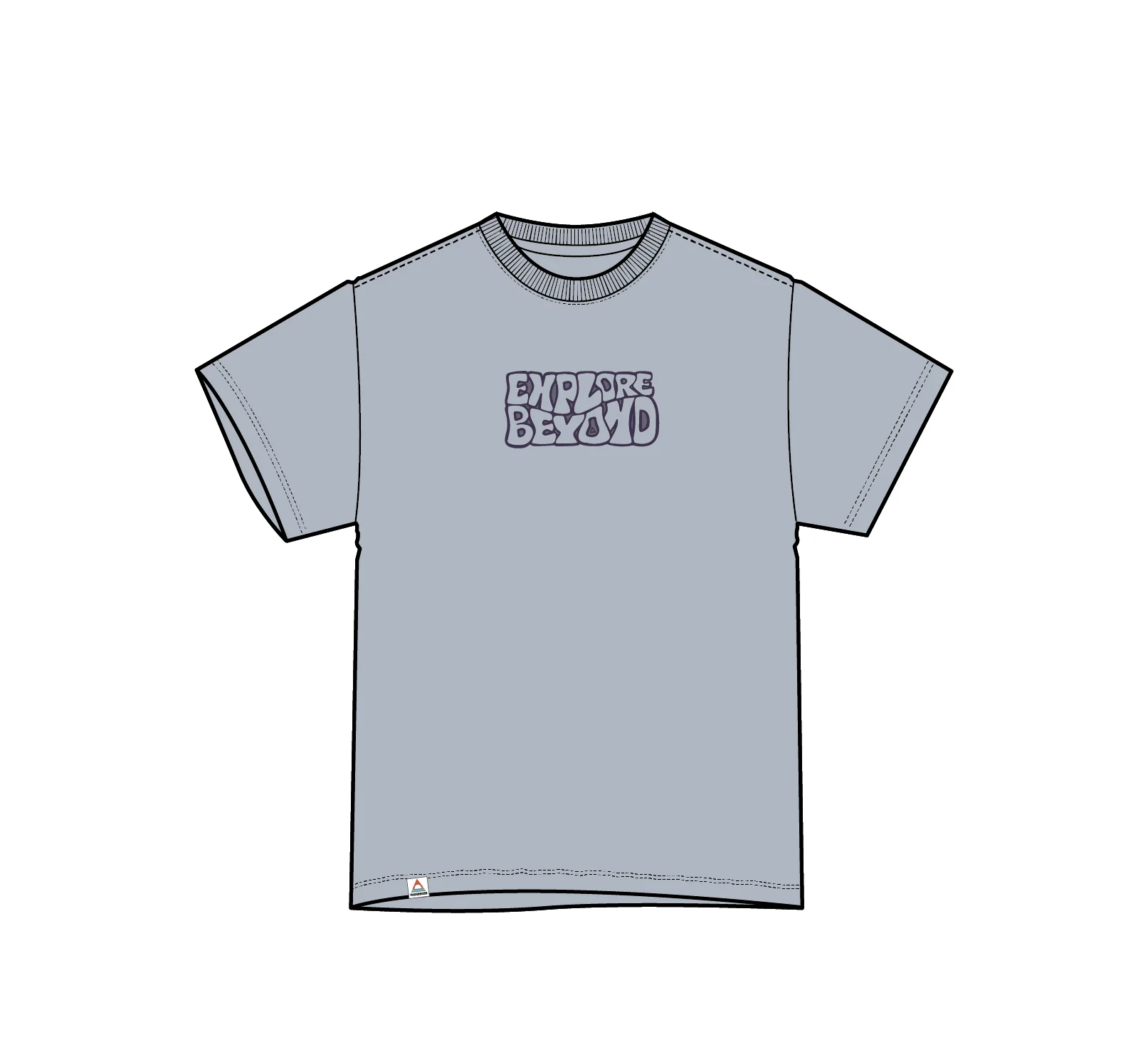 Beyond Relaxed Fit T-Shirt - Grey Blue - Image 10