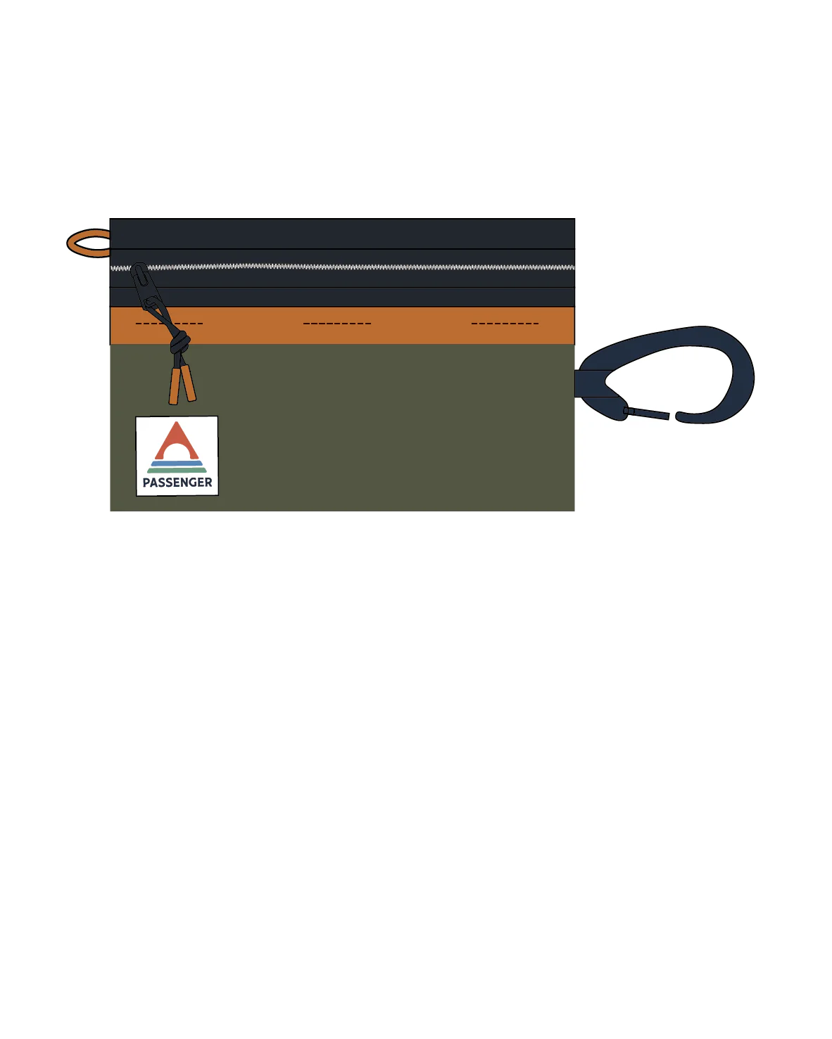 Biscuit Modular Clip On - True Black/ Khaki - Image 7