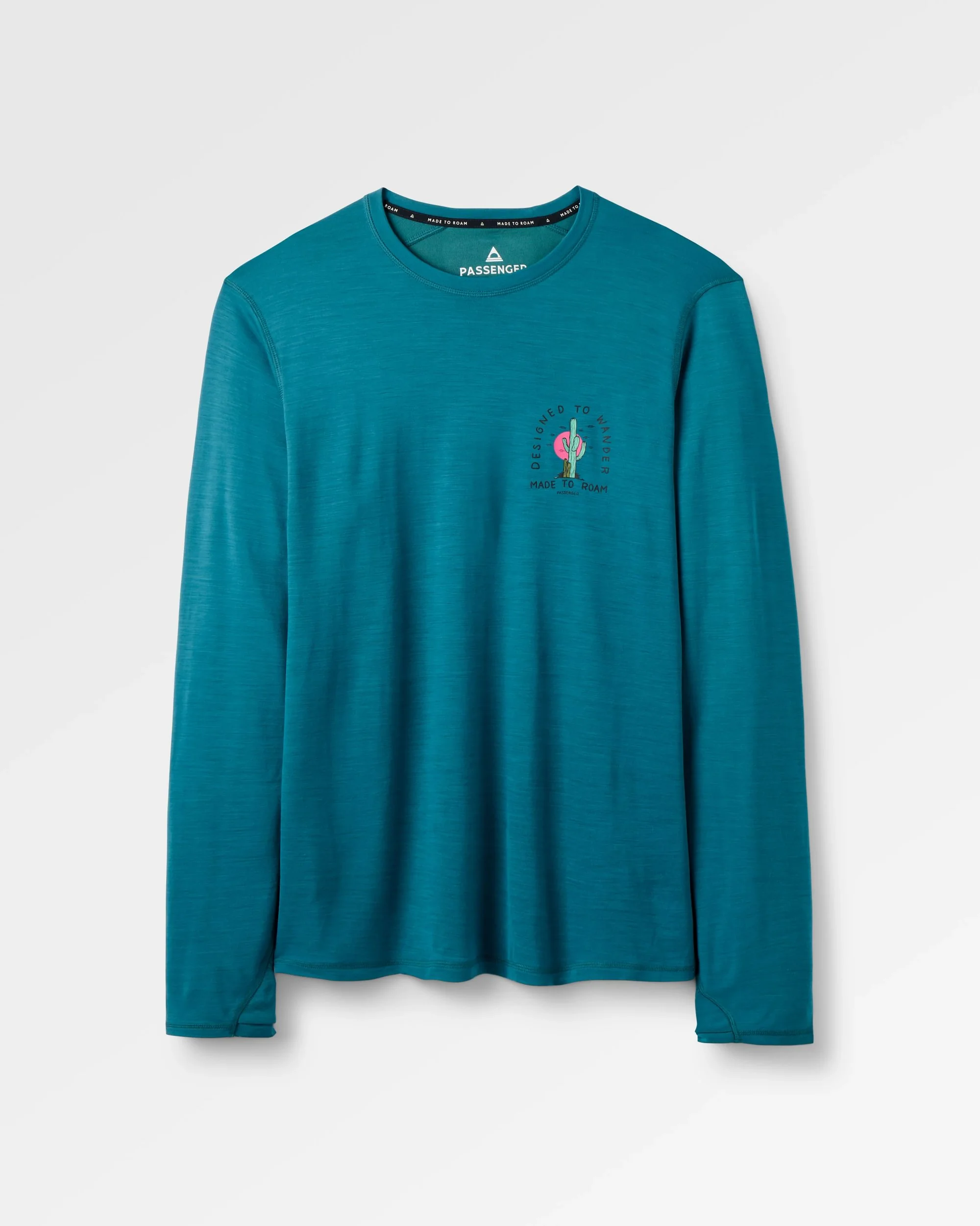 Camp Lost Lightweight Merino Blend LS T-Shirt - Mediterranean - Image 2