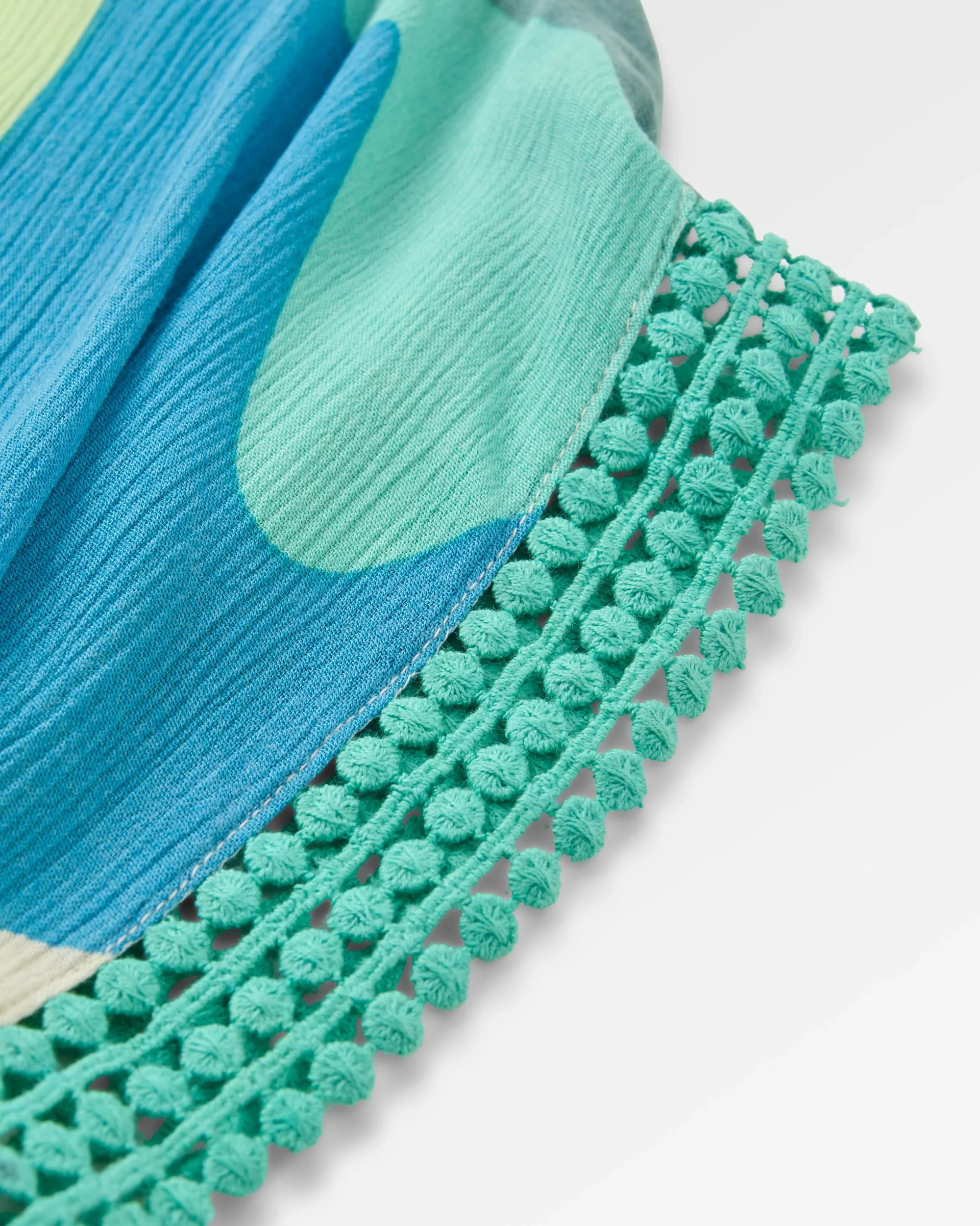 Clarity Short Skort Dress - Vista Patchwork Aqua - Image 10