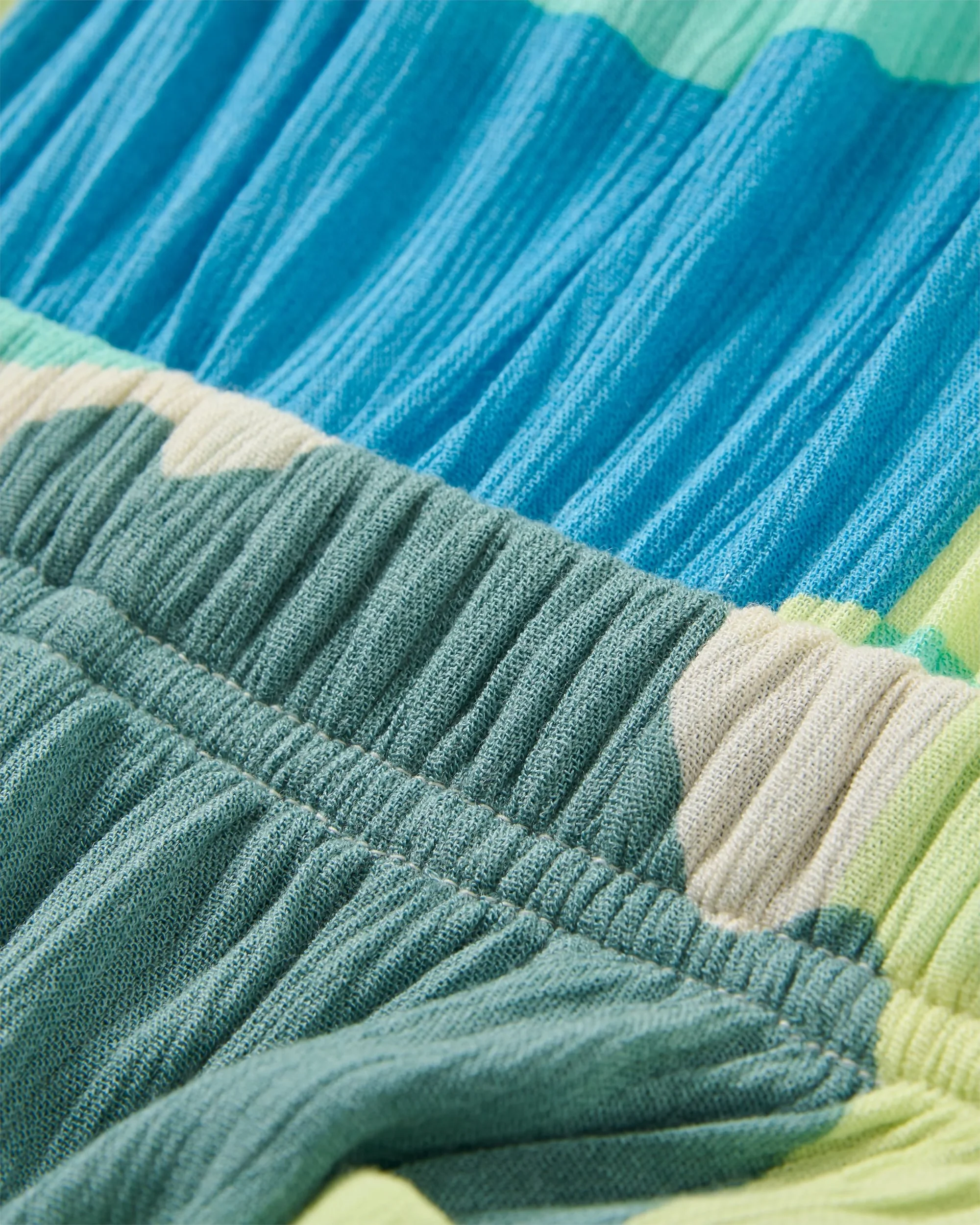 Clarity Short Skort Dress - Vista Patchwork Aqua - Image 6