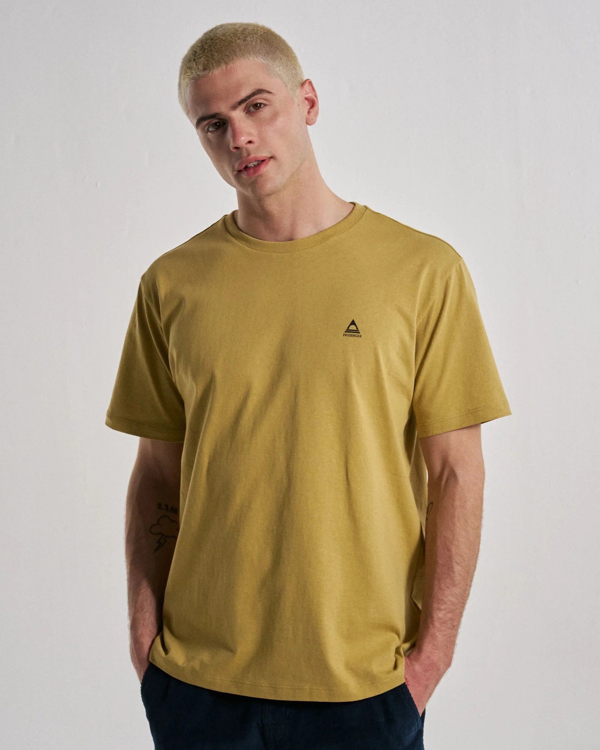 Classic Logo T-Shirt - Warm Beige - Image 3