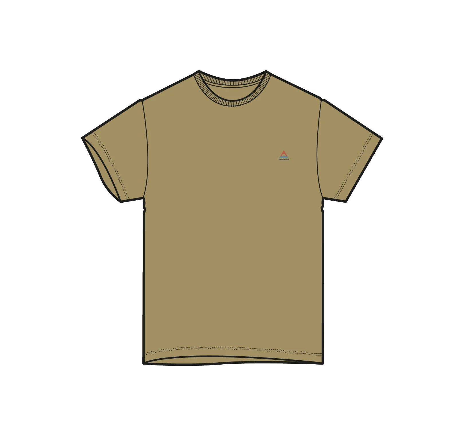 Classic Logo T-Shirt - Warm Beige - Image 9