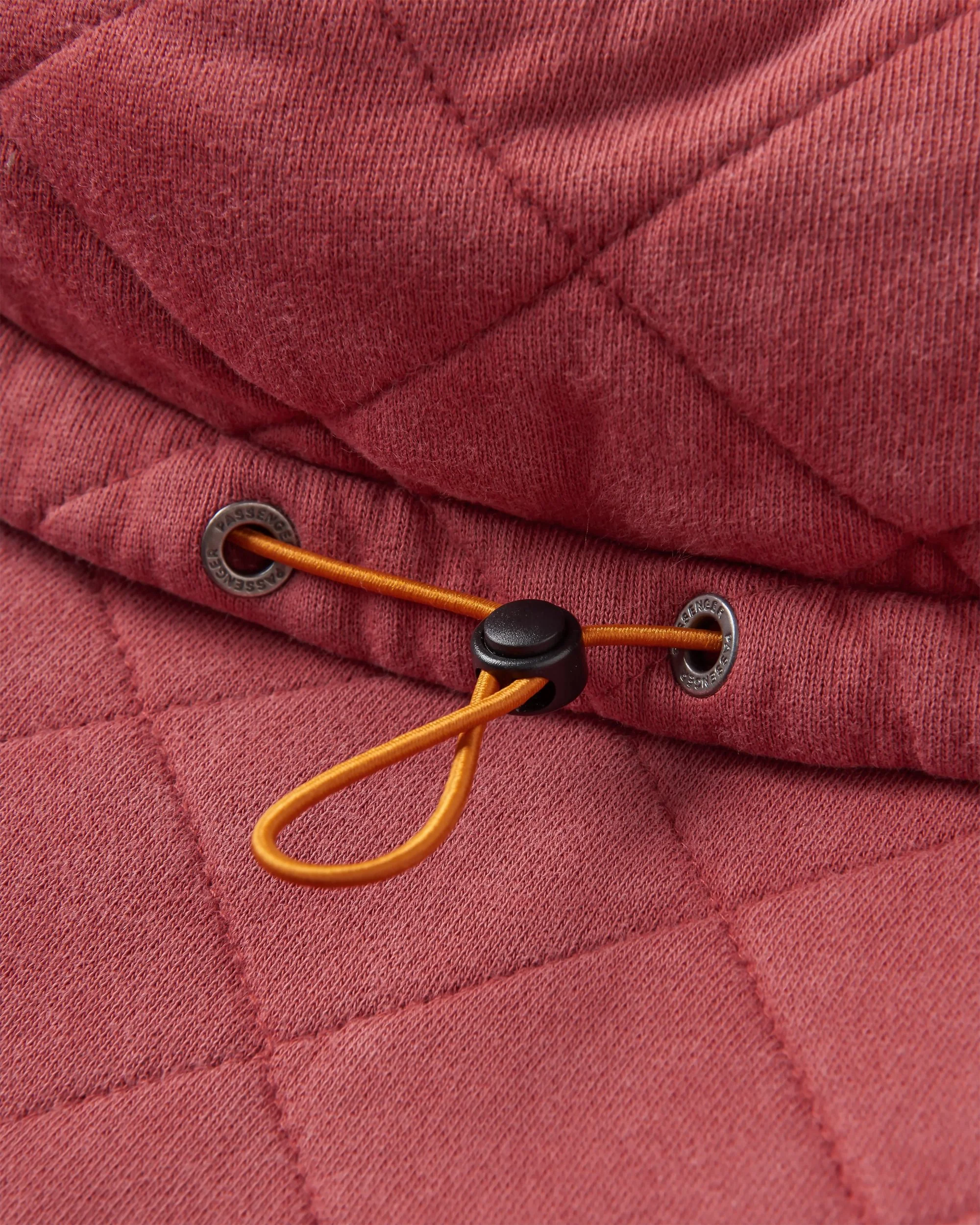 Clementine Quilted High Neck - Red Ochre - Image 6