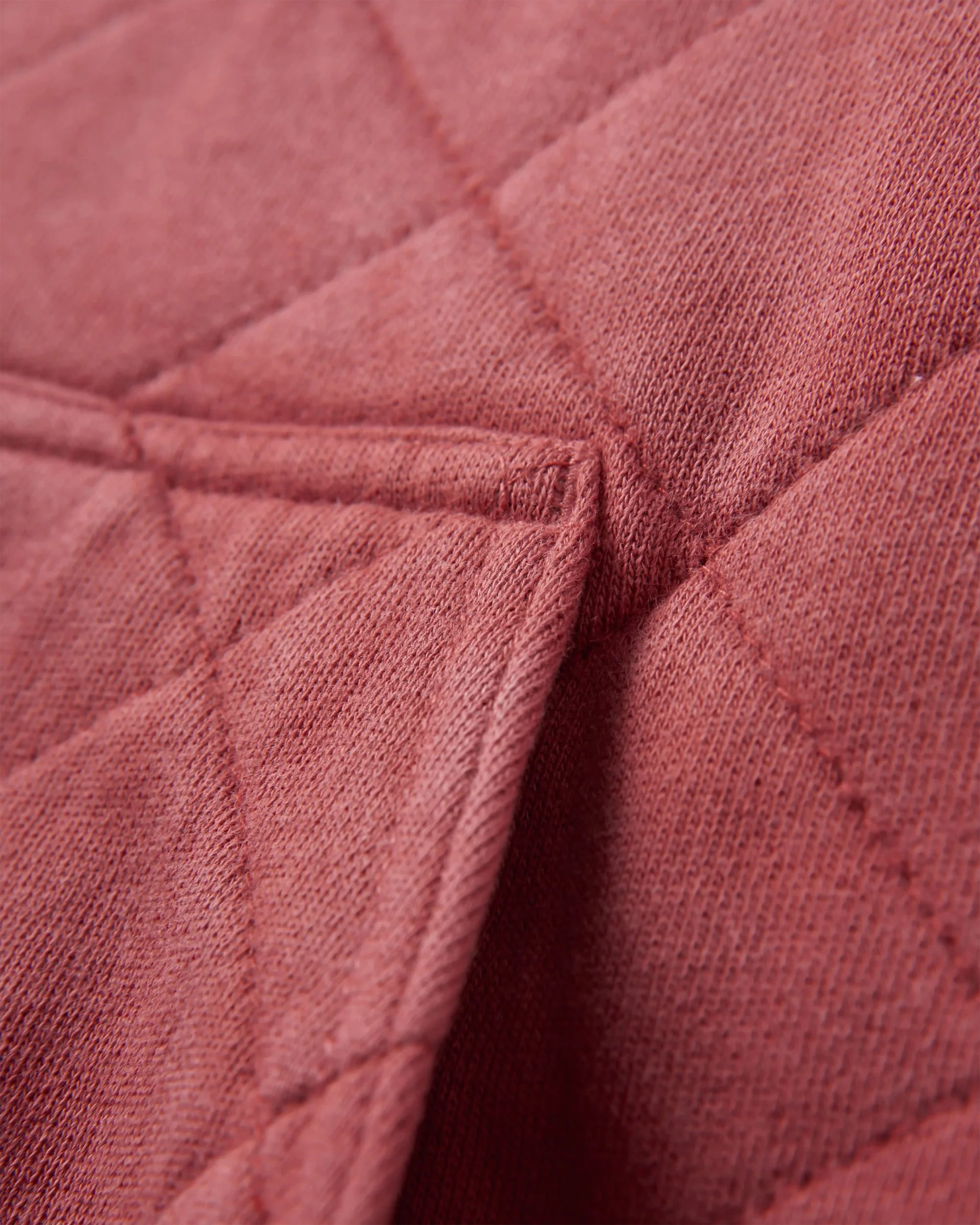 Clementine Quilted High Neck - Red Ochre - Image 8