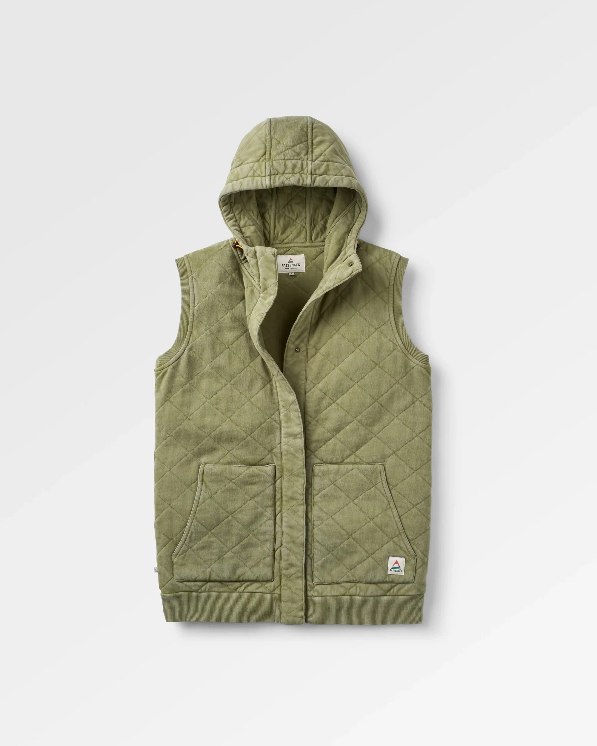 Clementine Quilted Vest - Khaki - Image 2