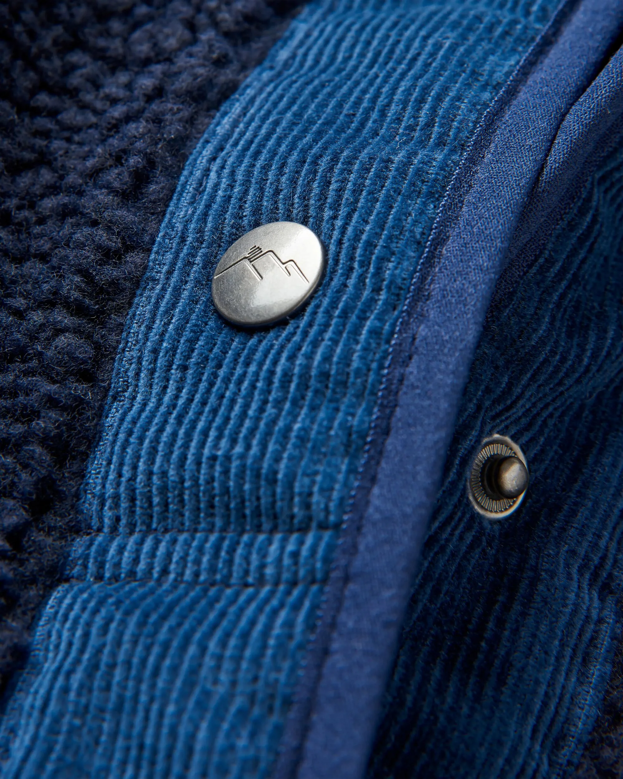 Clover Sherpa Fleece - Deep Navy - Image 10