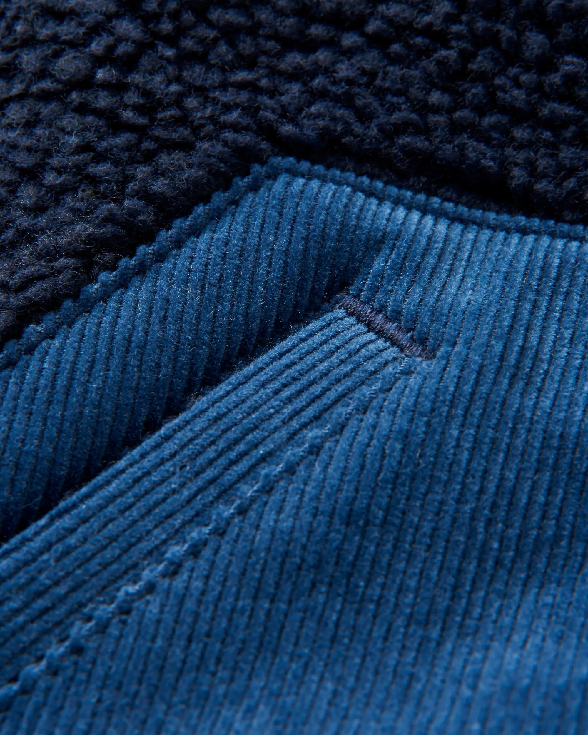 Clover Sherpa Fleece - Deep Navy - Image 8