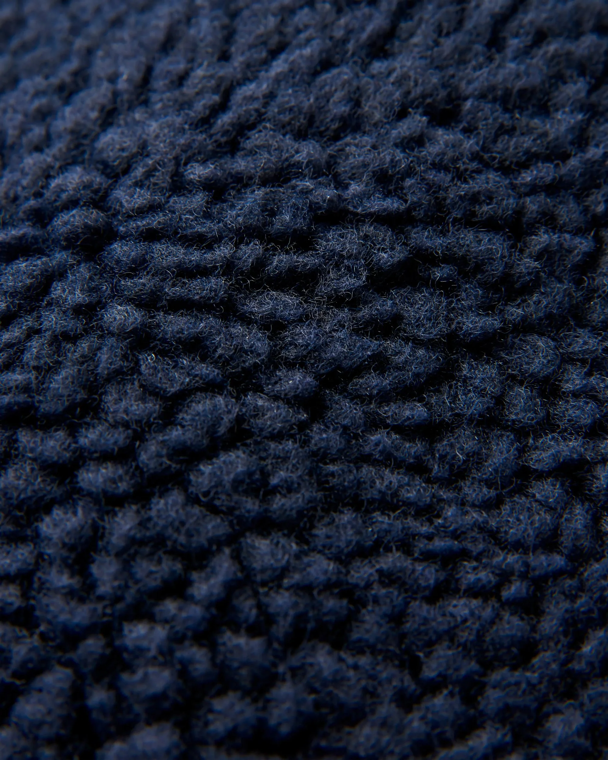 Clover Sherpa Fleece - Deep Navy - Image 9
