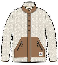 Clover Sherpa Fleece - Vintage White - Image 10