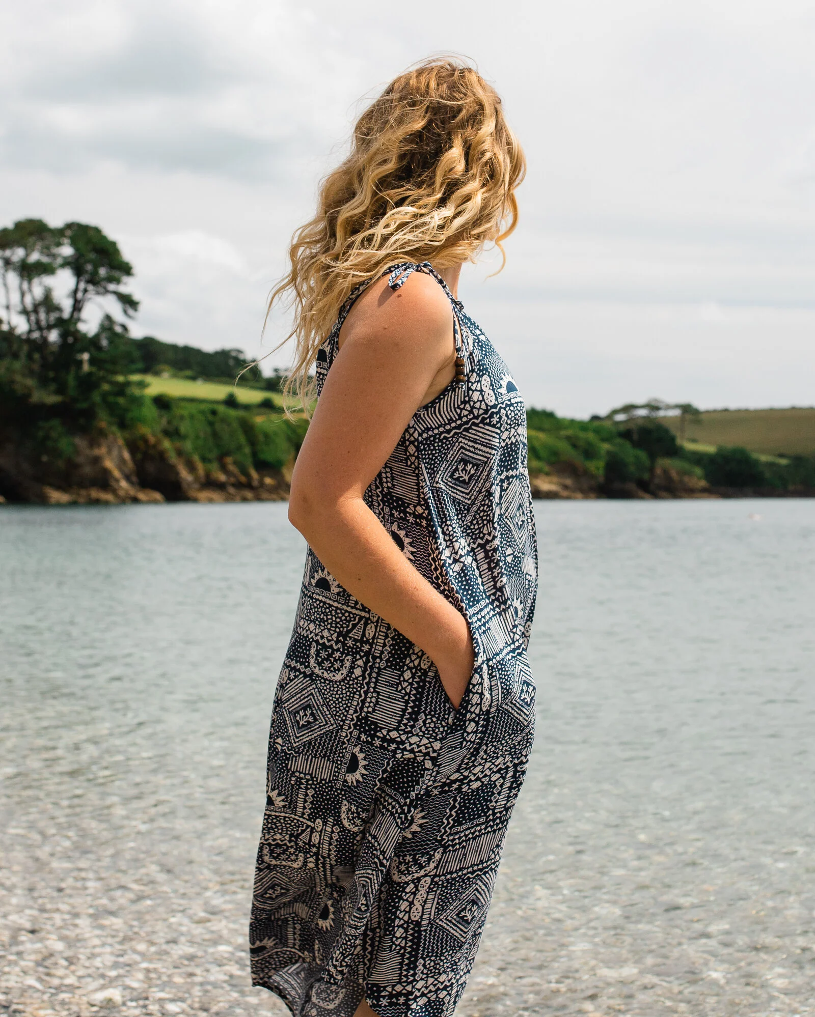 Copetín Jumpsuit - Vintage Patchwork Navy - Image 4