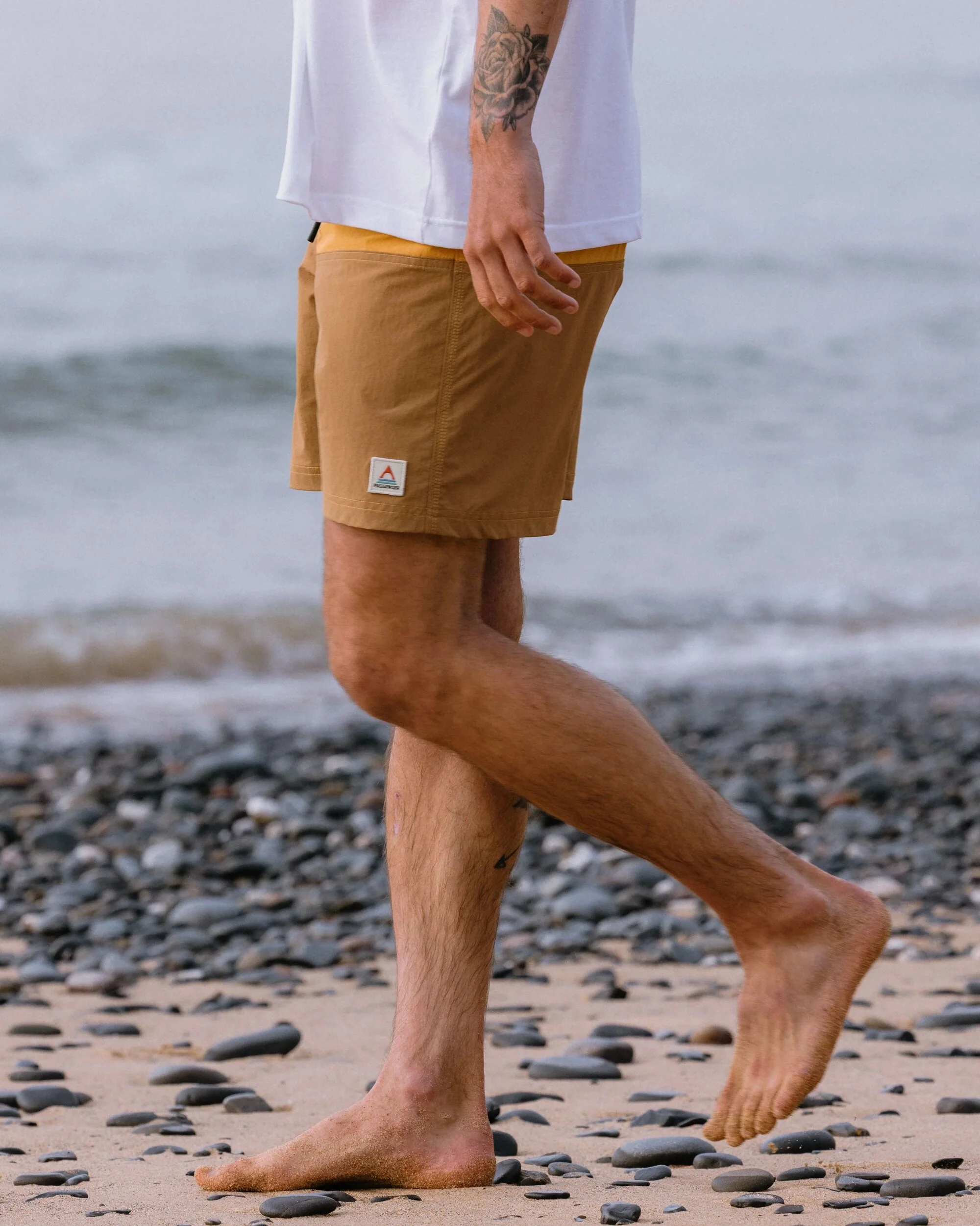 Cutback NetPlus® 17" Boardshort - Spruce Yellow/Toffee - Image 4
