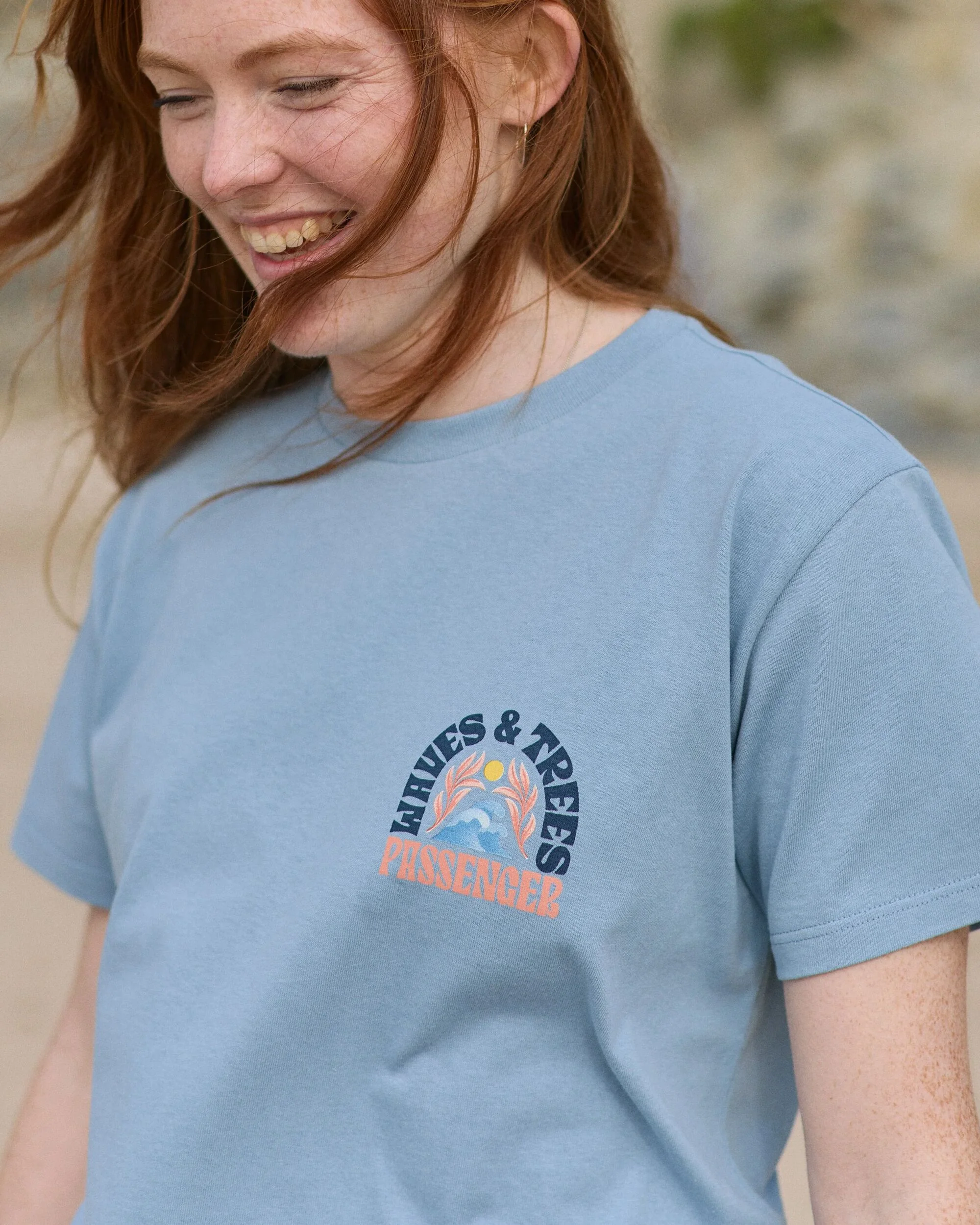 Dawning T-shirt - Faded Denim - Image 4