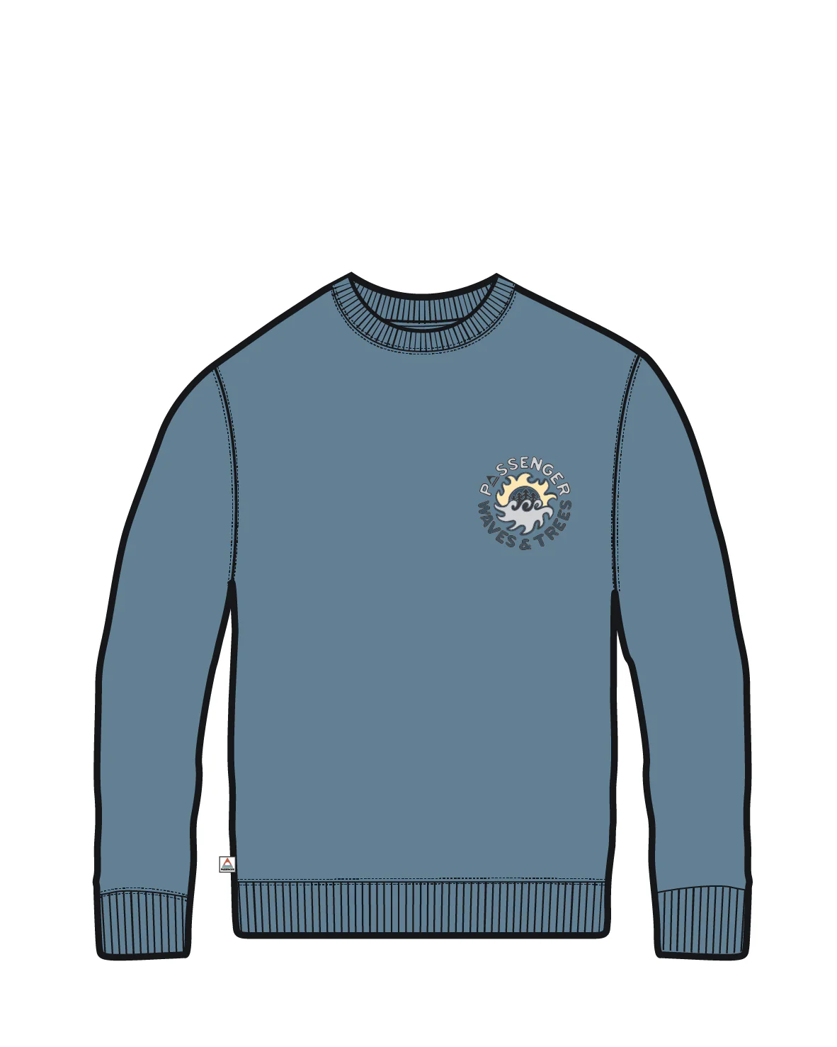 Dune Loopback Sweatshirt - Faded Denim - Image 5