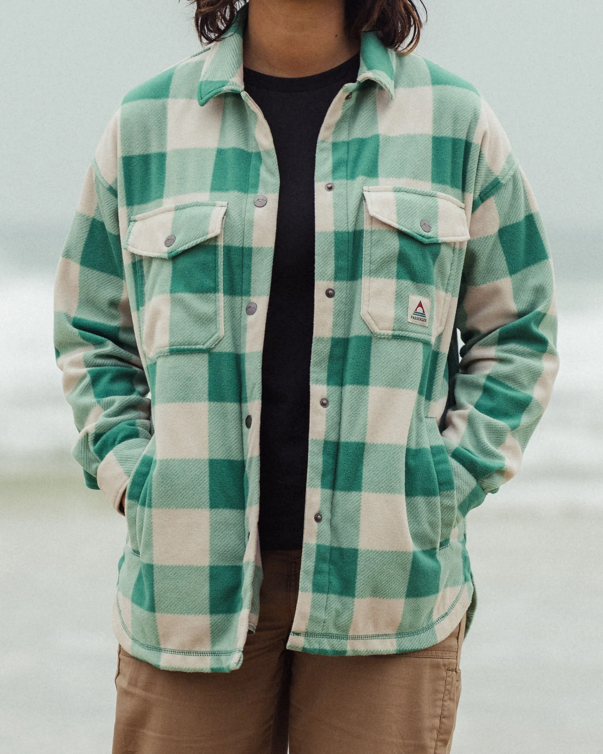 East Polar Fleece Shirt - Greenlake Buffalo Check