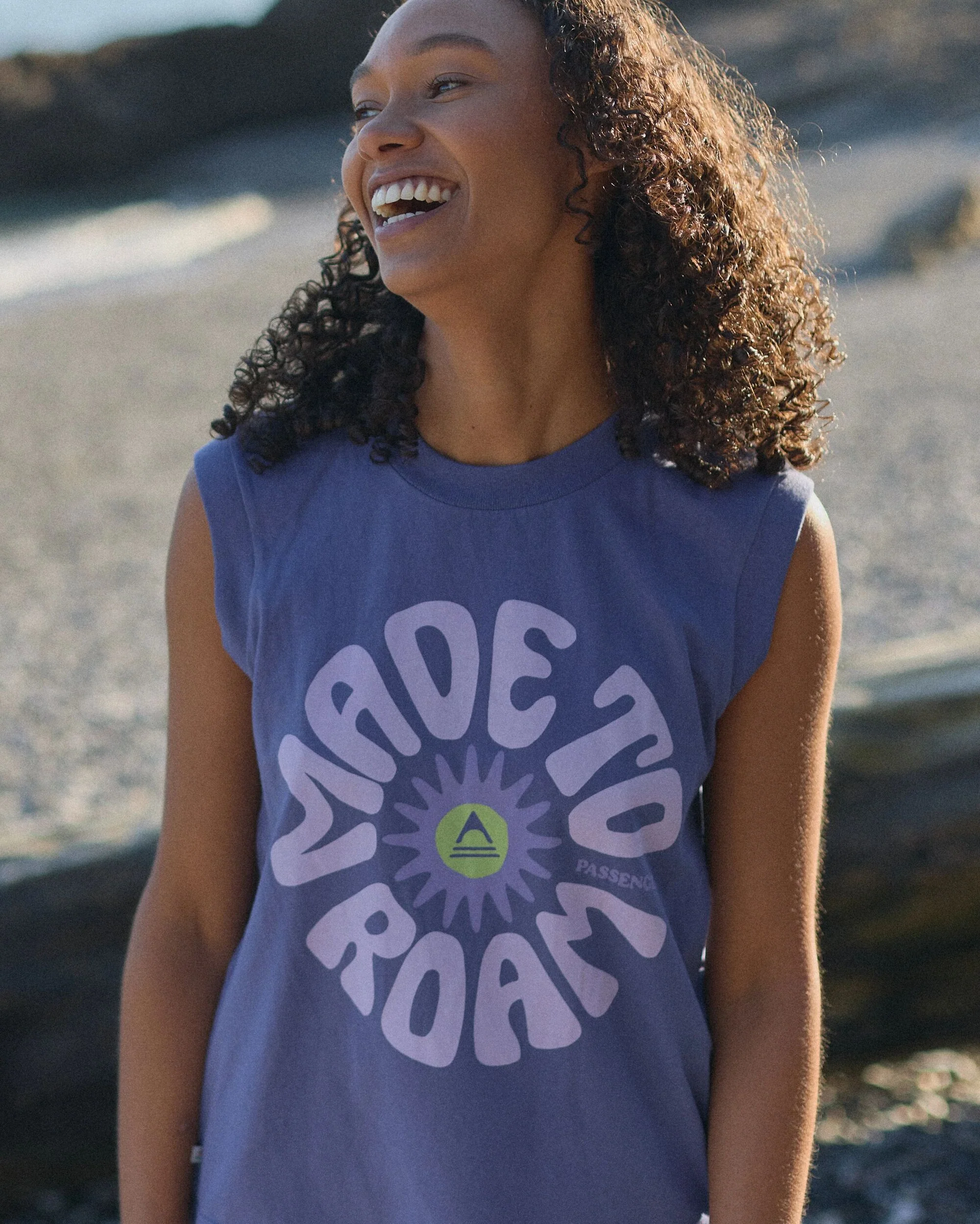 Easy Days Organic Cotton Vest - Purple Indigo