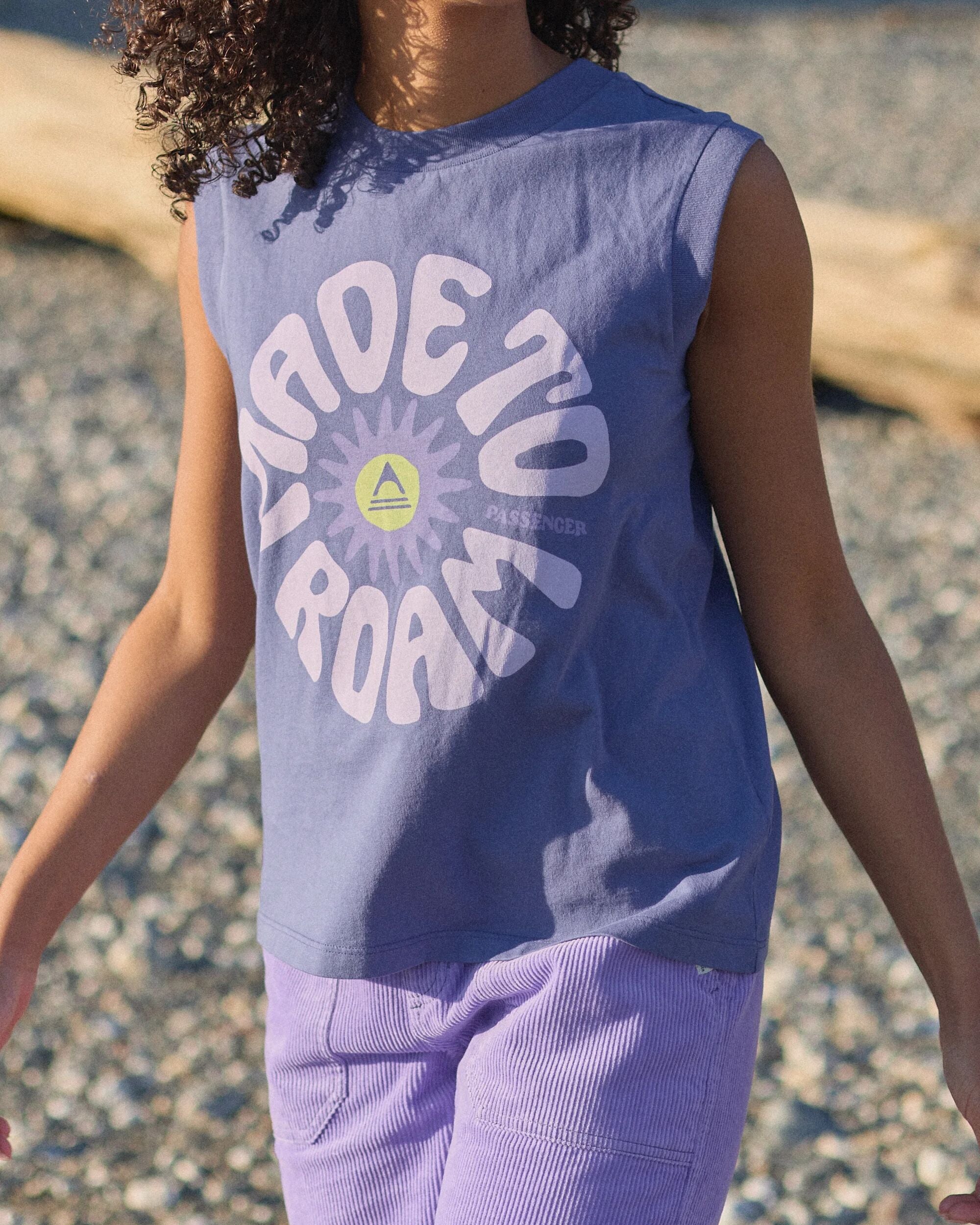 Easy Days Organic Cotton Vest - Purple Indigo - Image 4