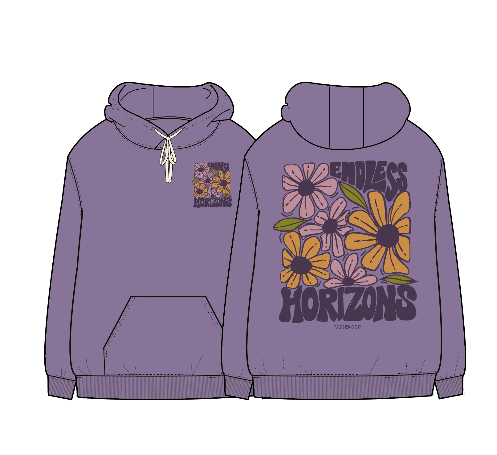 Endless Horizons Hoodie - Purple Haze - Image 8