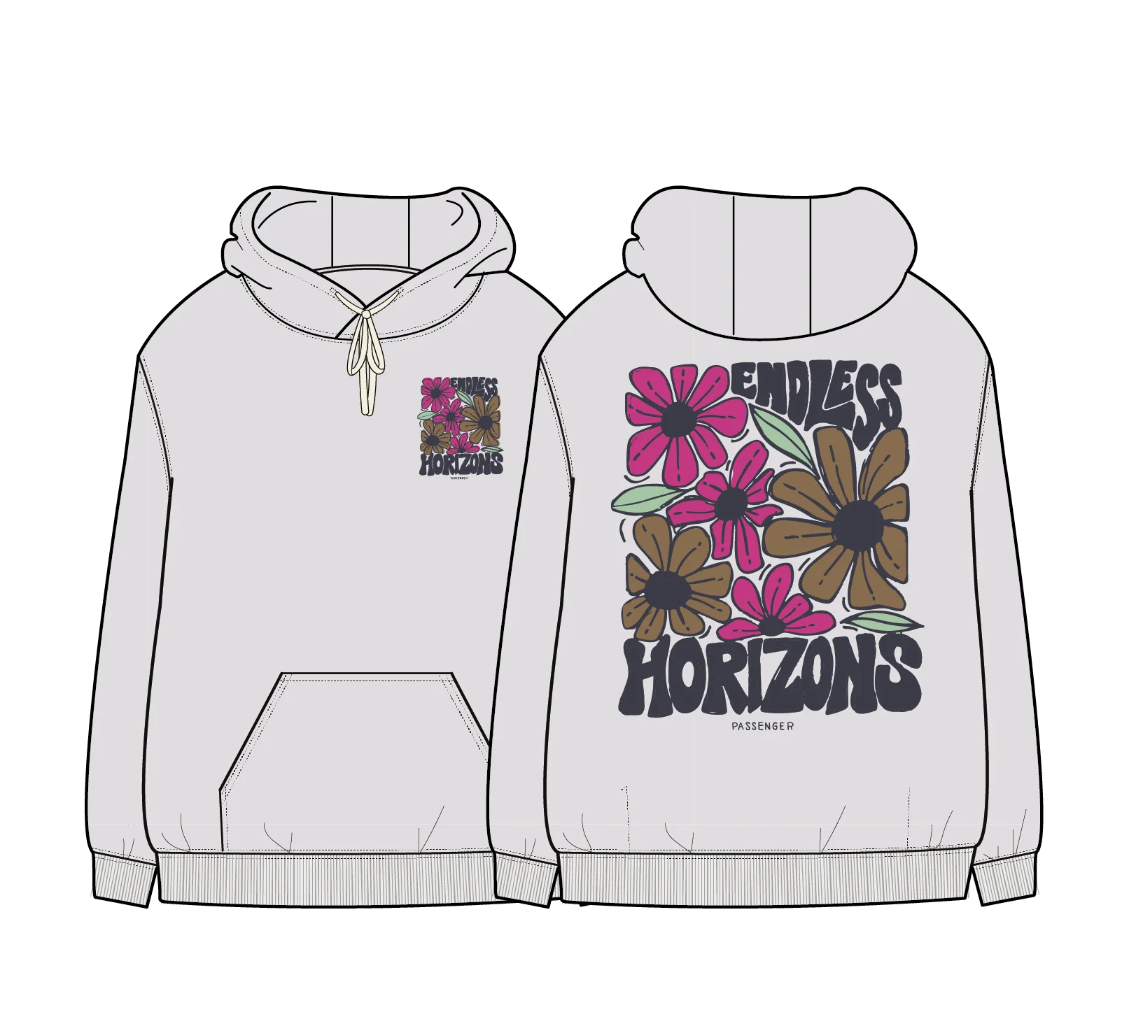 Endless Horizons Hoodie - White Sand - Image 9