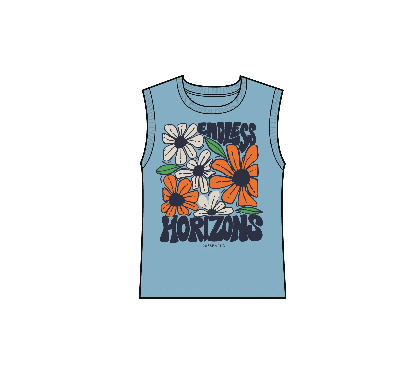 Endless Horizons Vest - Retro Blue - Image 6