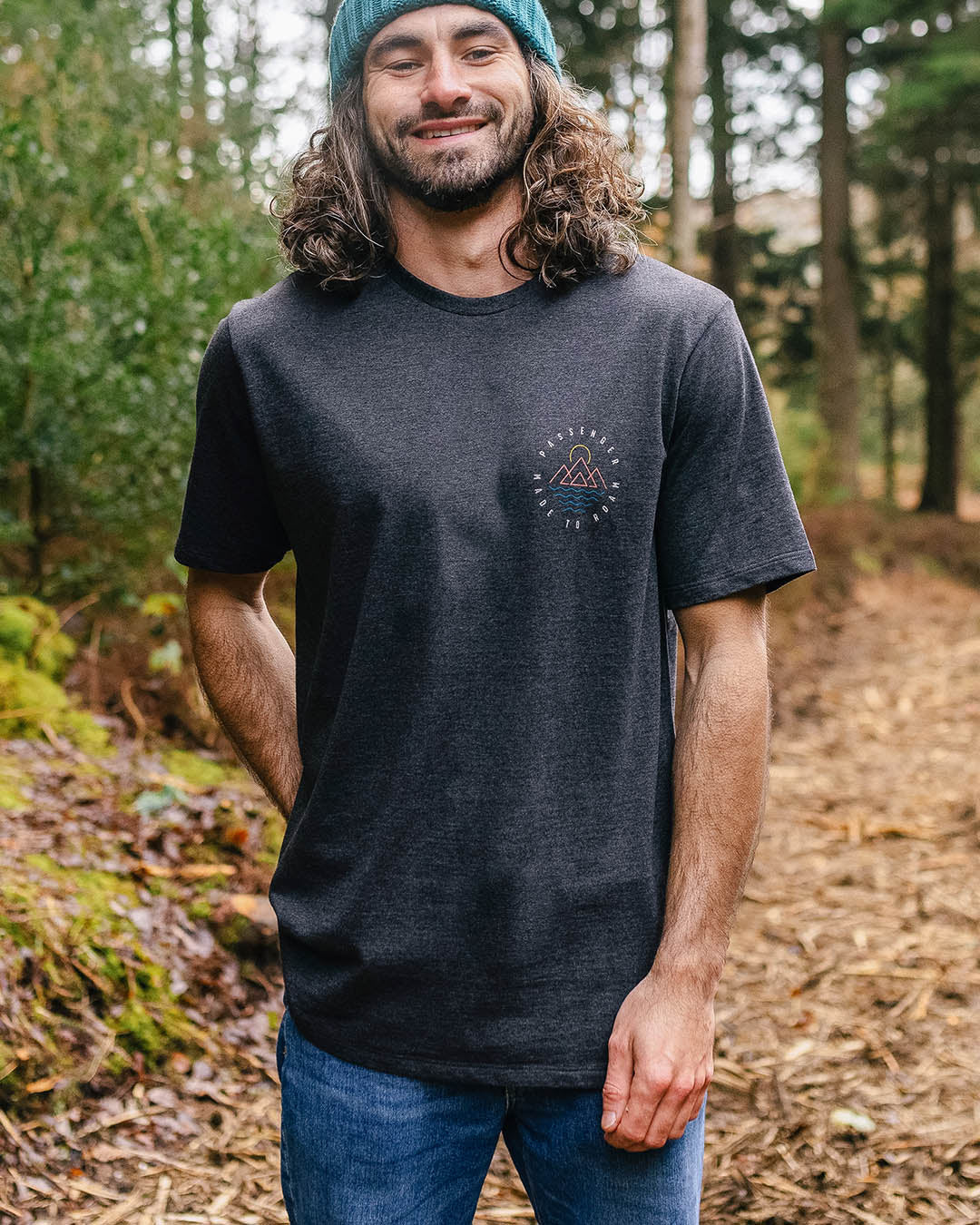 Escapism T-Shirt - Charcoal Marl - Image 3
