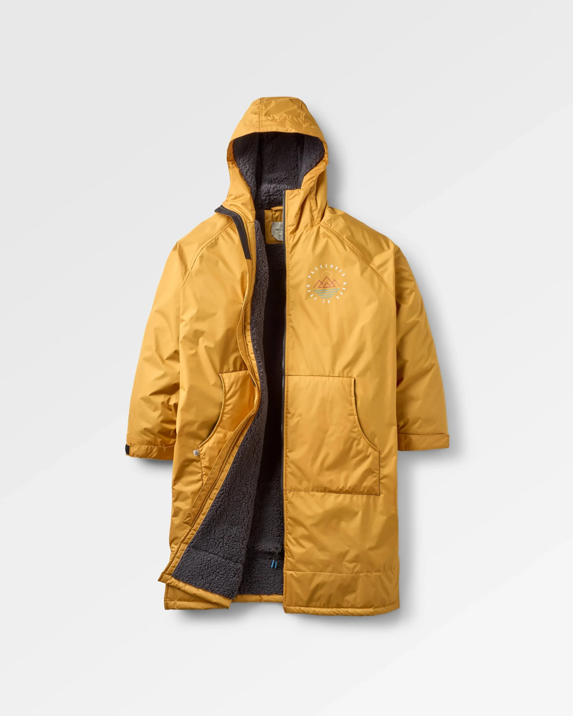 Escapism Sherpa Lined Changing Robe - Spruce Yellow
