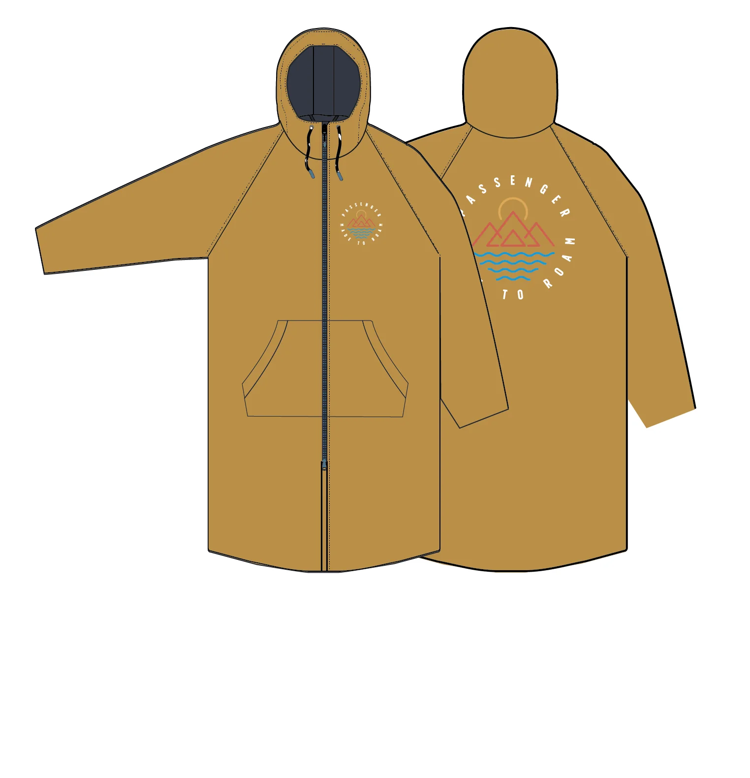 Escapism Sherpa Lined Changing Robe - Spruce Yellow - Image 11