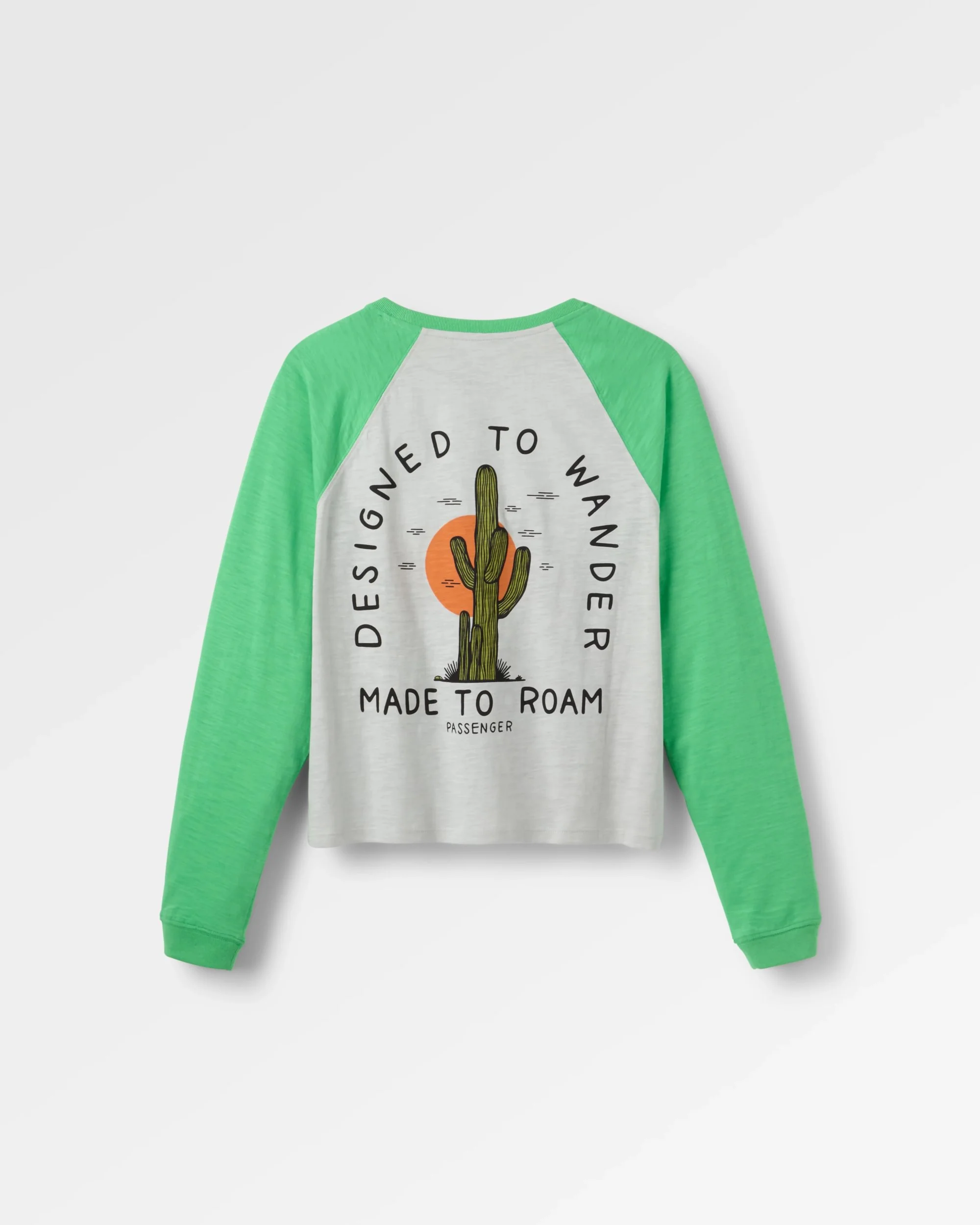 Explore LS Raglan T-Shirt - Light Grey Marl - Image 2