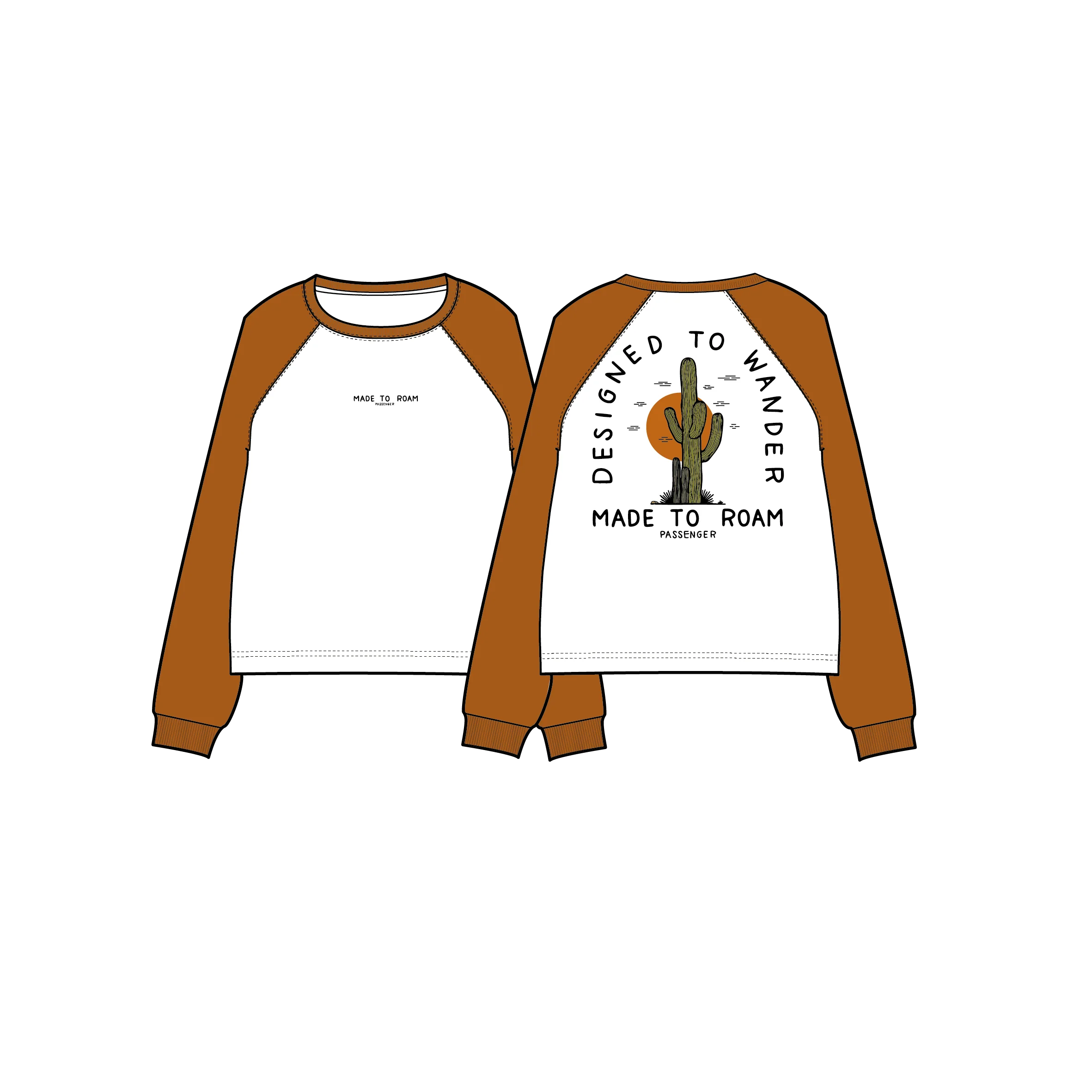 Explore LS Raglan T-Shirt - White - Image 13