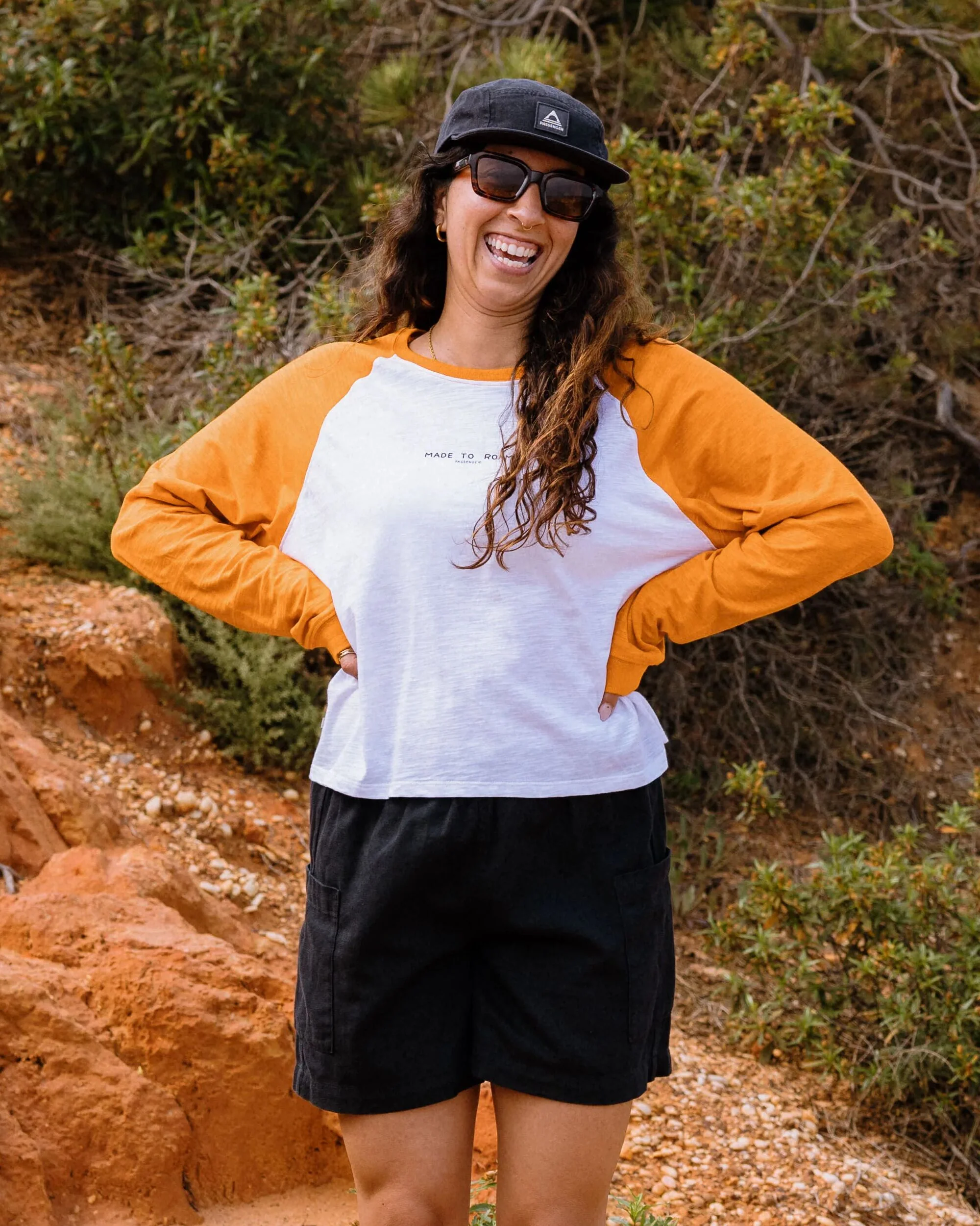 Explore LS Raglan T-Shirt - White - Image 4