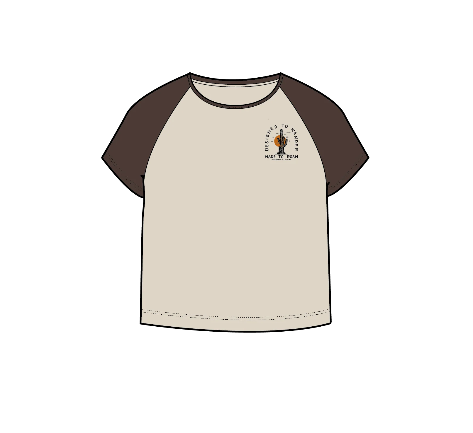 Explore Raglan T-Shirt - Birch - Image 5