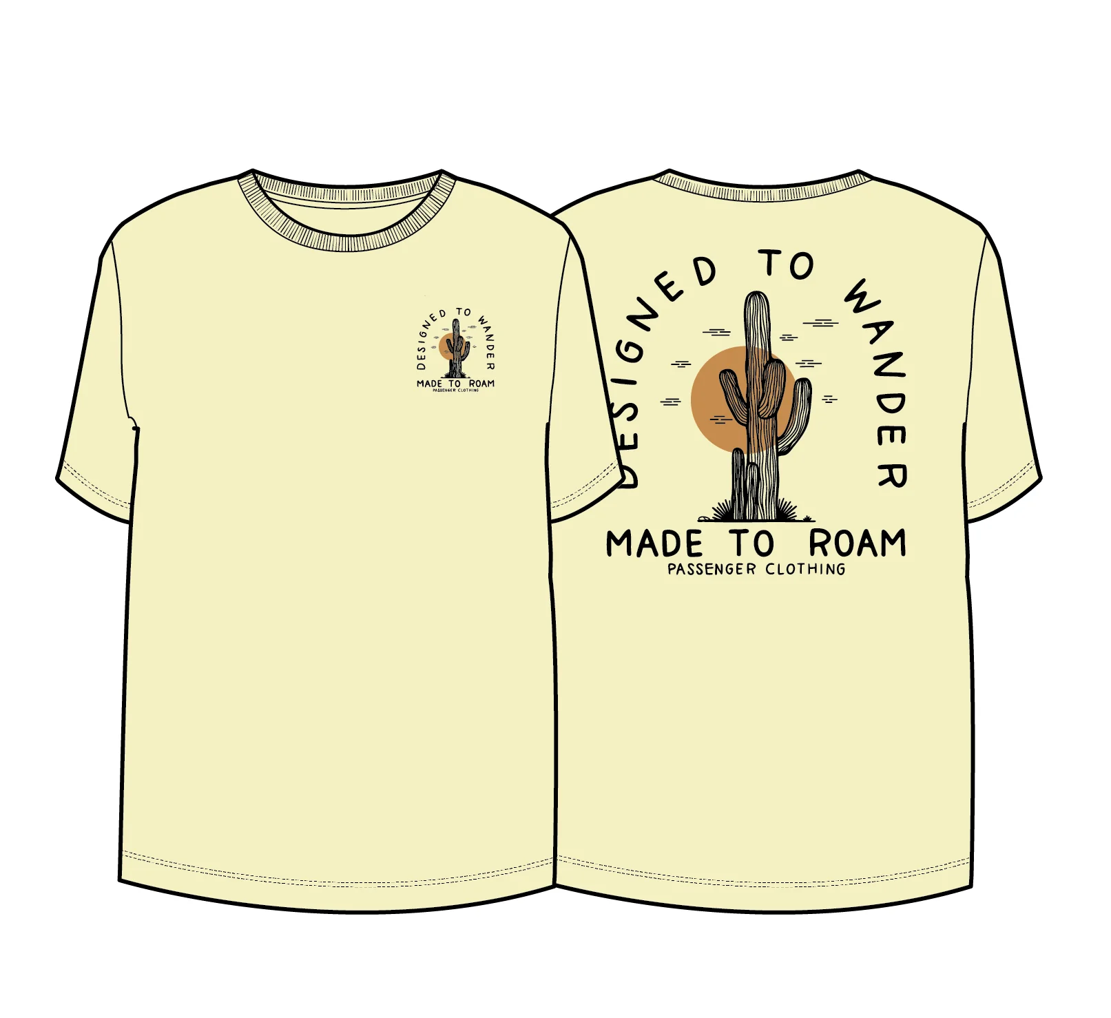Women's Explore T-Shirt - Pale Yellow - Image 6