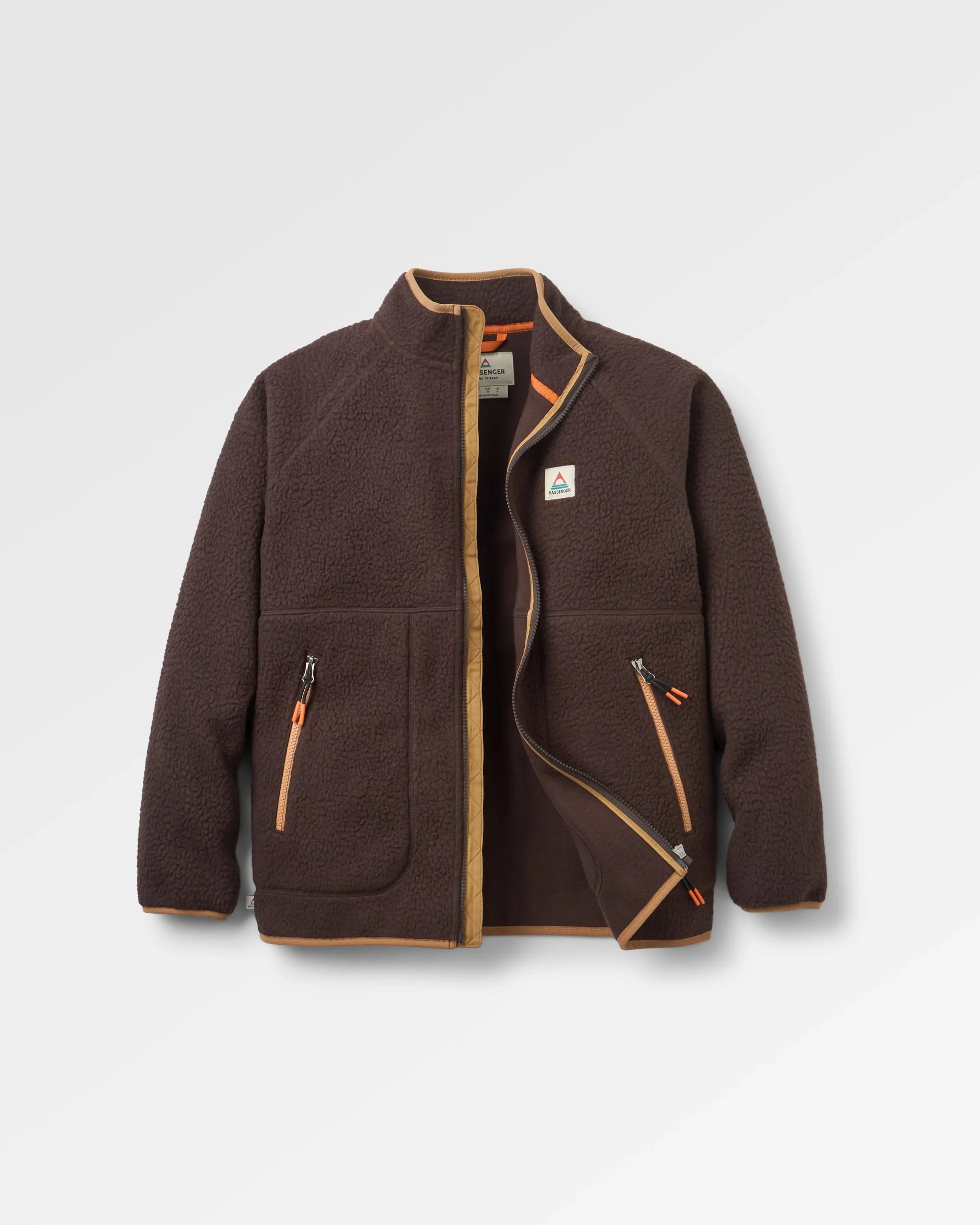 Fairbanks Full Zip Sherpa Fleece - Espresso