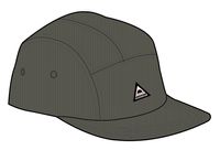Fixie Cord 5 Panel Cap - Khaki - Image 10