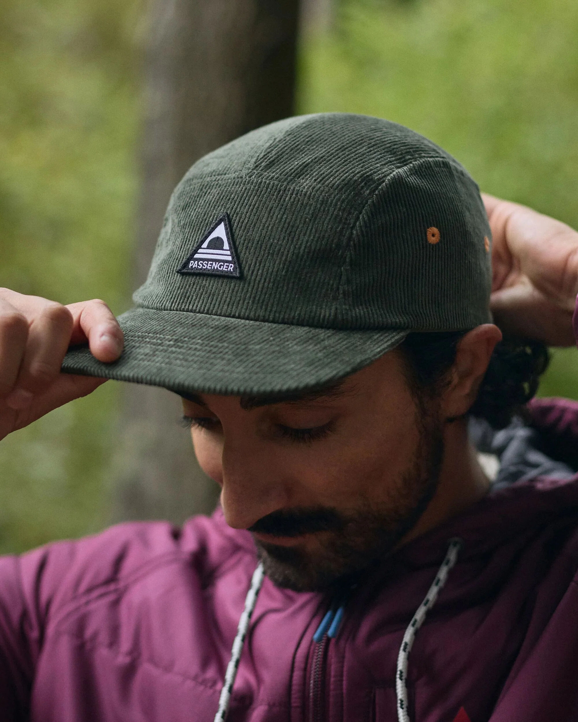 Fixie Cord 5 Panel Cap - Khaki - Image 5