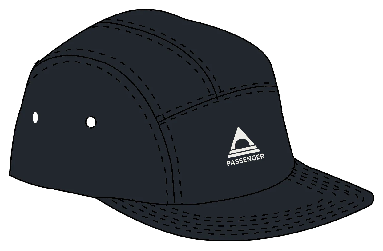 Fixie 5 Panel Cap - Faded Black - Image 5