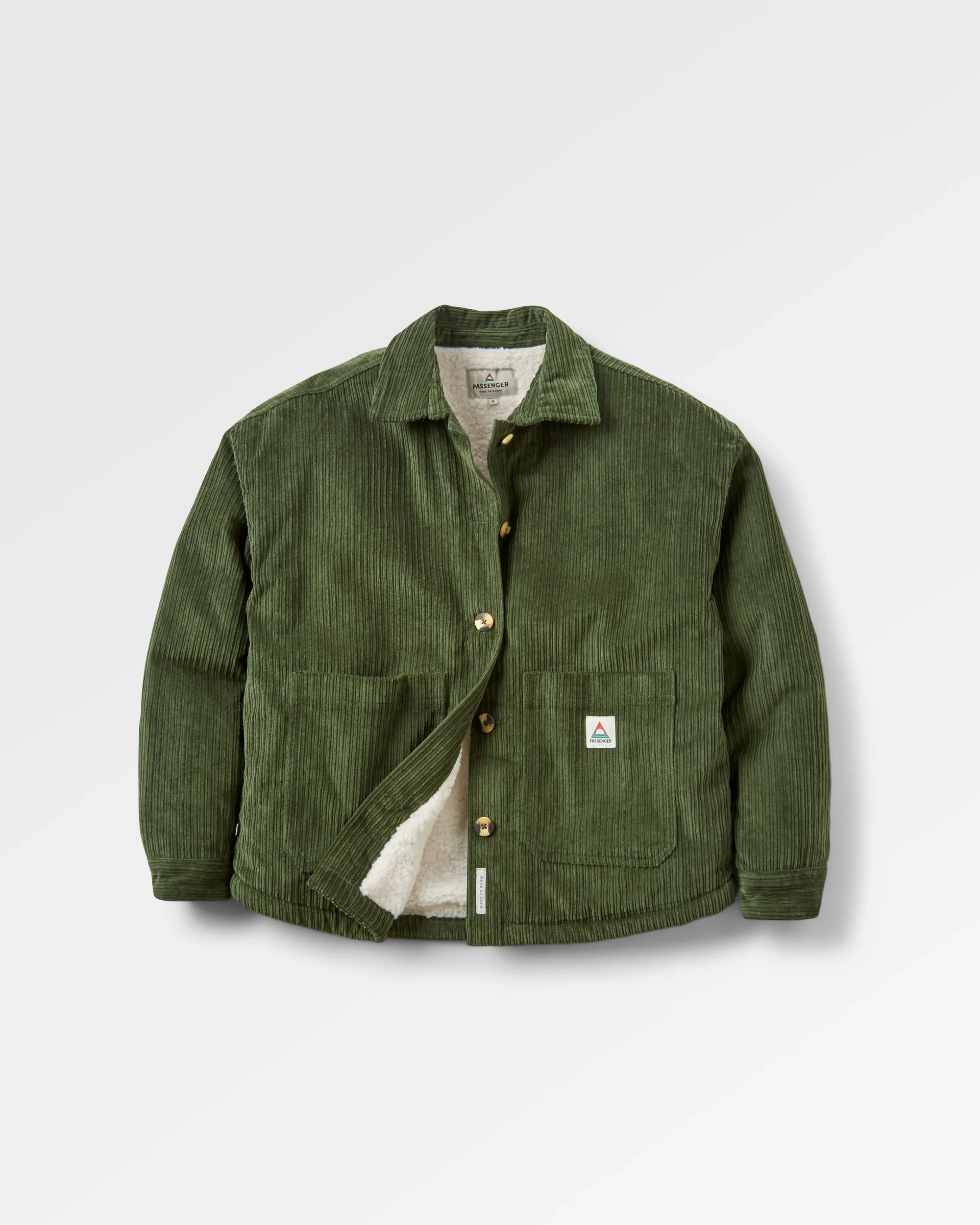 Flint Corduroy Overshirt - Fir Tree - Image 2