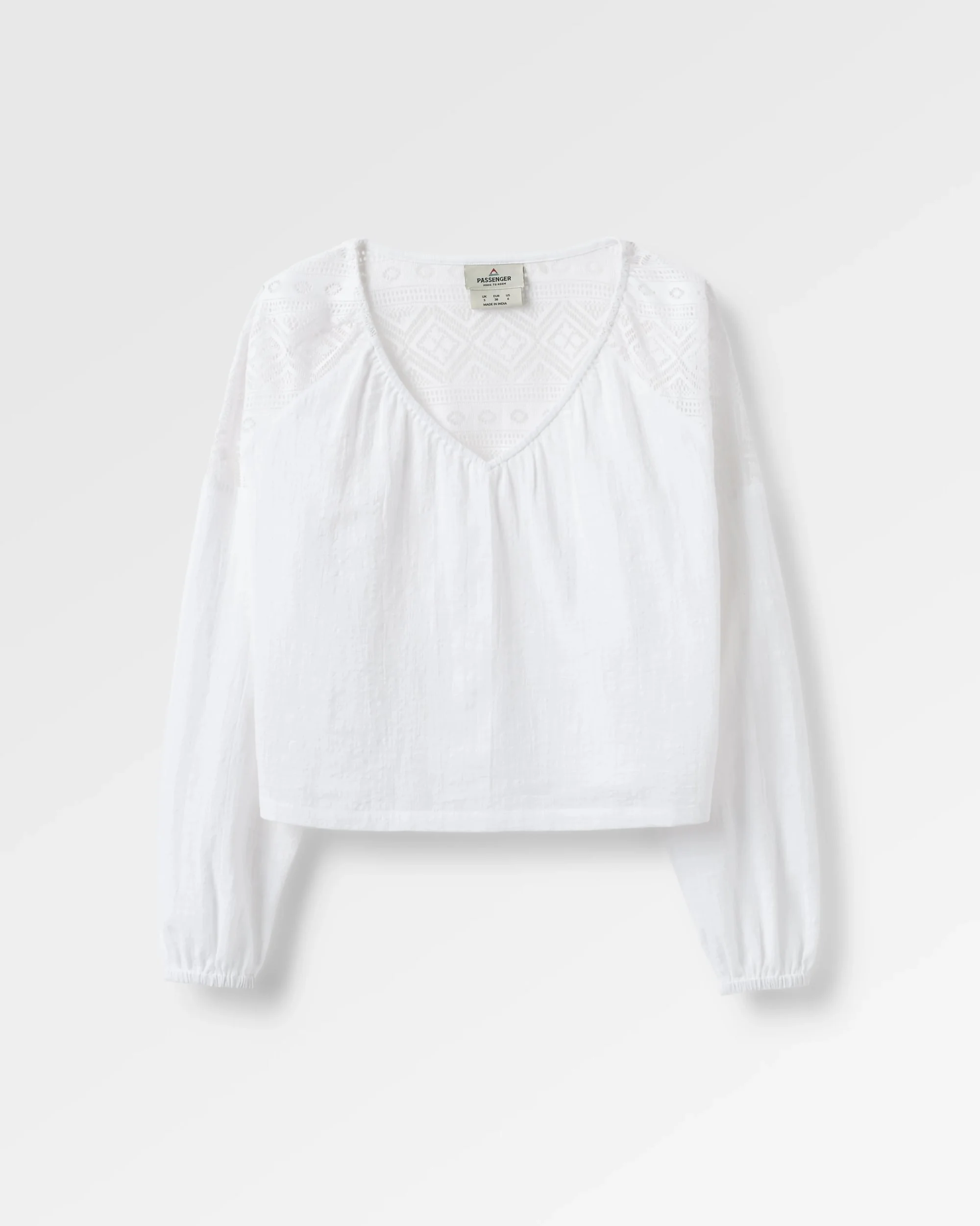 Flurry LS Woven Top - White - Image 2